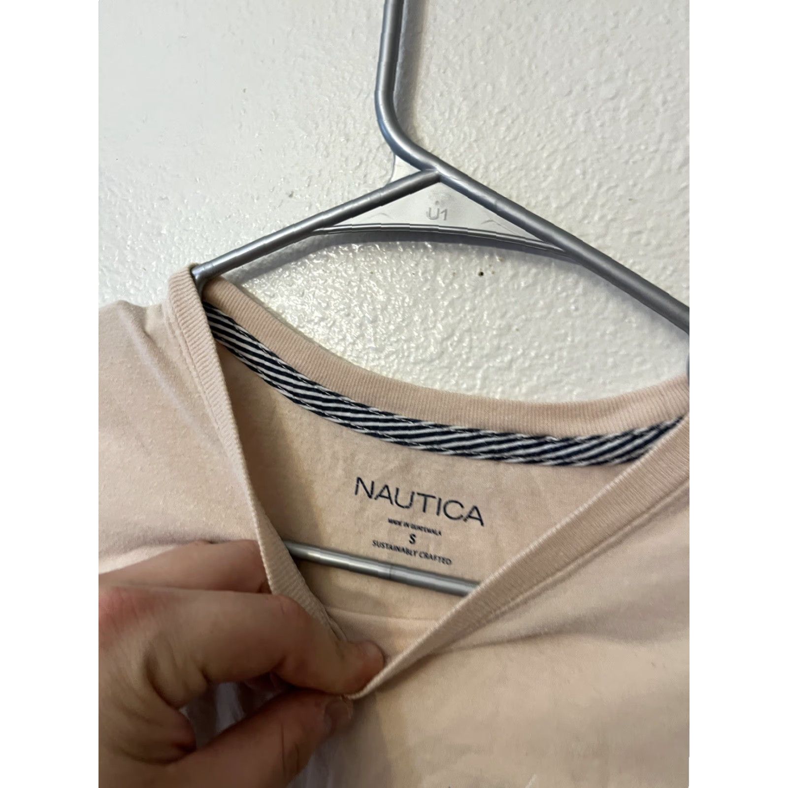 Nautica VINTAGE Nautica T-Shirt Woman's Small Pink Short Sleeve Crew Neck 100% Cotton Pullover Womens Small Pink Crew Neck T-Shirt 90s Size S / US 4 / IT 40 - 2 Thumbnail