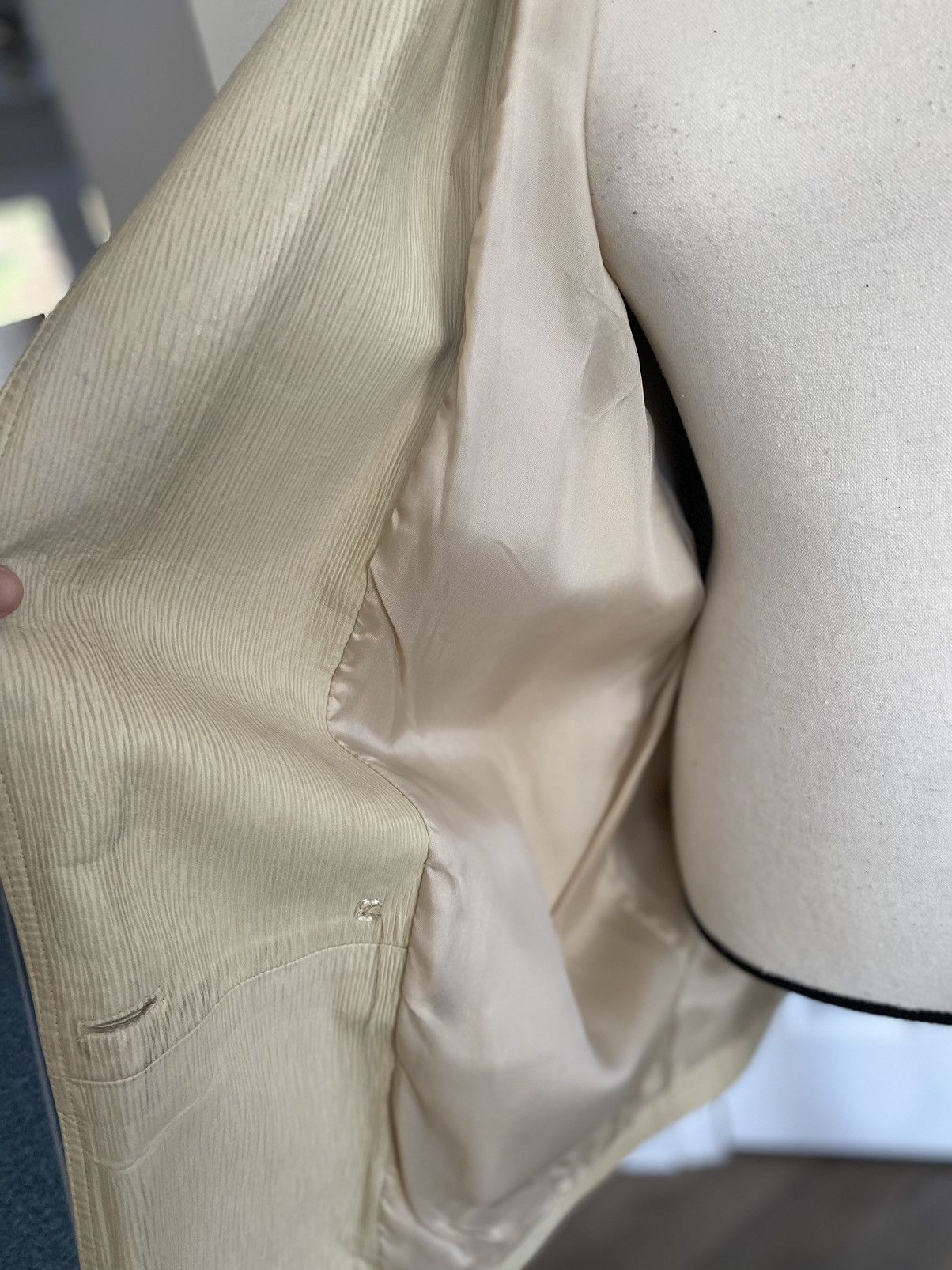 Other RARE EUROPEAN VINTAGE LEATHER JACKET WITH SHOULDER PADS Size L / US 10 / IT 46 - 16 Thumbnail