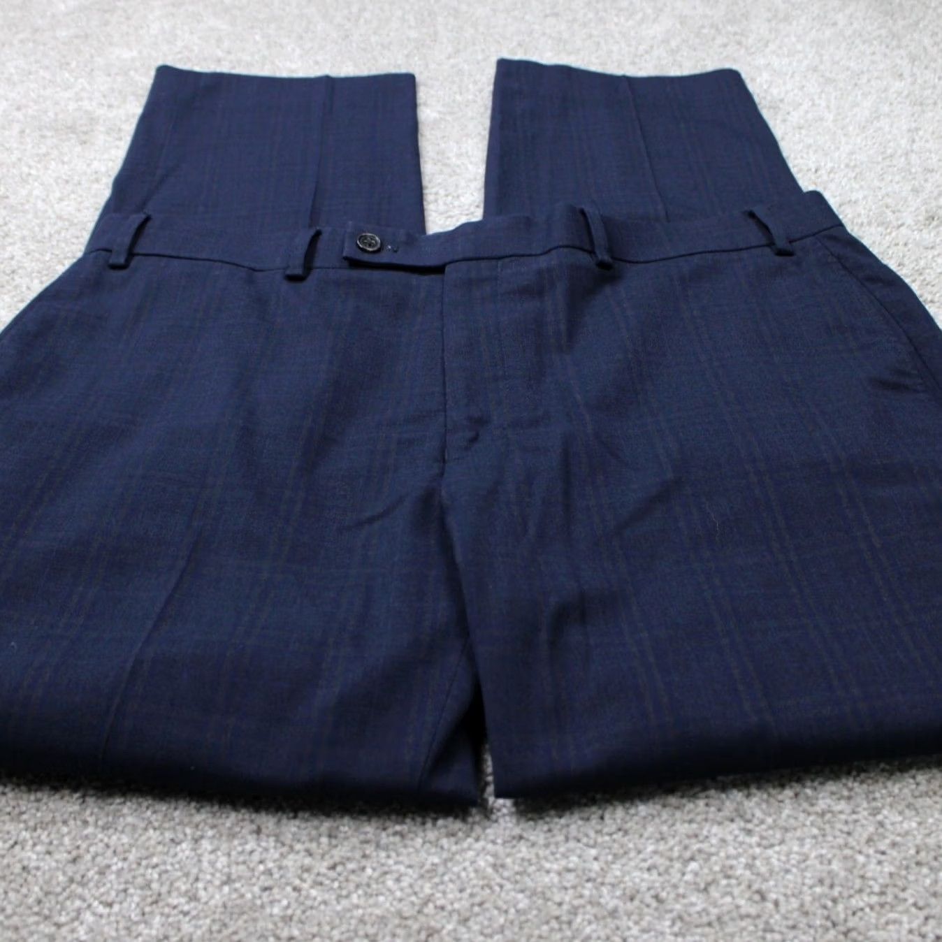 Ralph Lauren LAUREN Ralph Lauren Dress Pants Mens 36x30 Blue Flat Front Poly/Viscose Stretch Dress Pants Mens 36 Blue Regular Straight 90s Theme Vintage: No Size US 36 / EU 52 - 2 Thumbnail