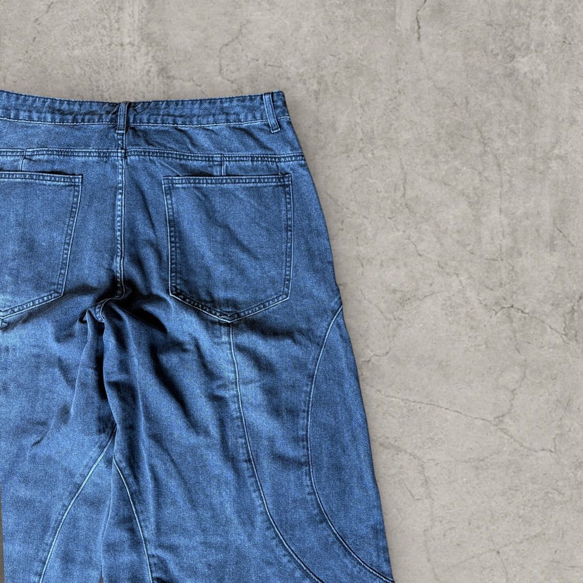 Japanese Brand Cool wide skater Japanese style jeans in faded black. Size L Size US 34 / EU 50 - 5 Thumbnail