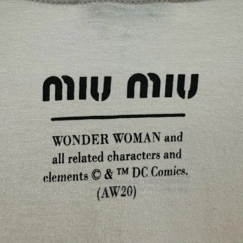 Miu Miu Miu Miu Wonder Woman Graphic T-Shirt . Size M / US 6-8 / IT 42-44 - 4 Thumbnail
