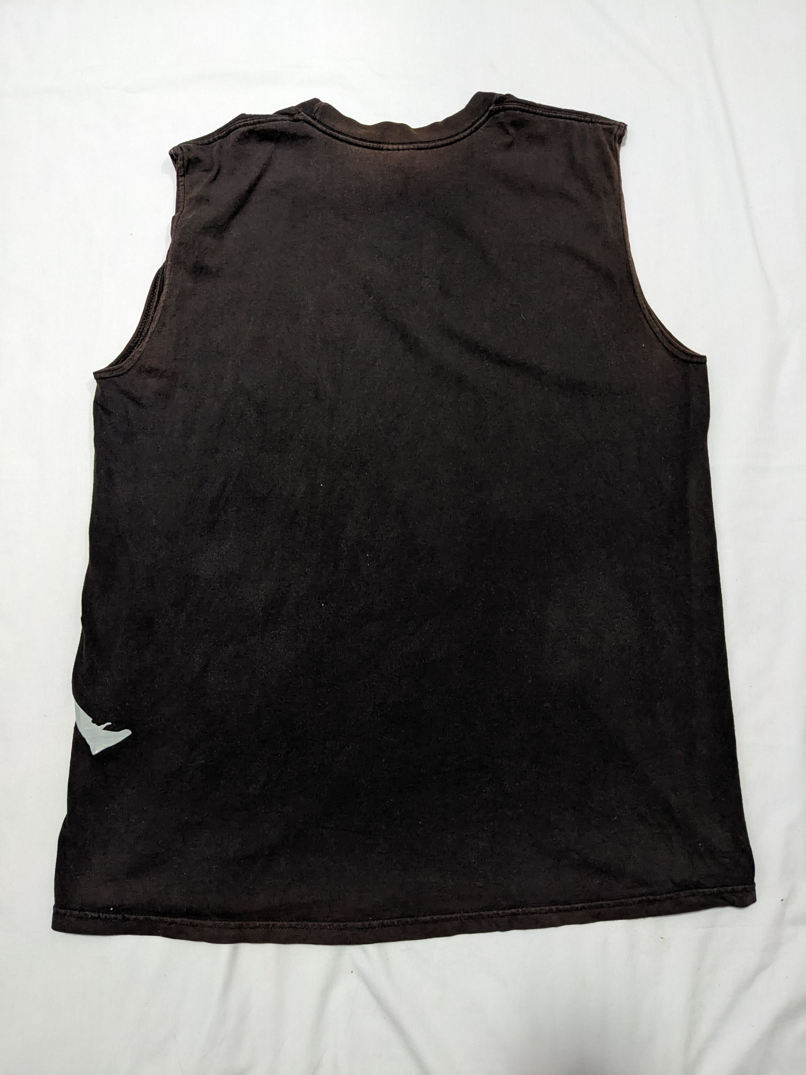 Jordan Brand × Vintage Vintage Y2K Air Jordan Sunfaded Black Tank Top Shirt Size US L / EU 52-54 / 3 - 2 Thumbnail