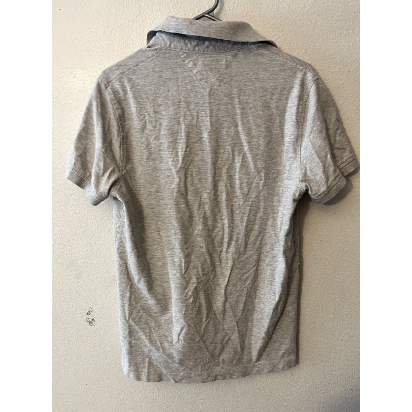 Tommy Hilfiger TOMMY HILFIGER Men's Slim Fit Short Sleeve Polo Shirt Medium Gray Size US M / EU 48-50 / 2 - 2 Thumbnail