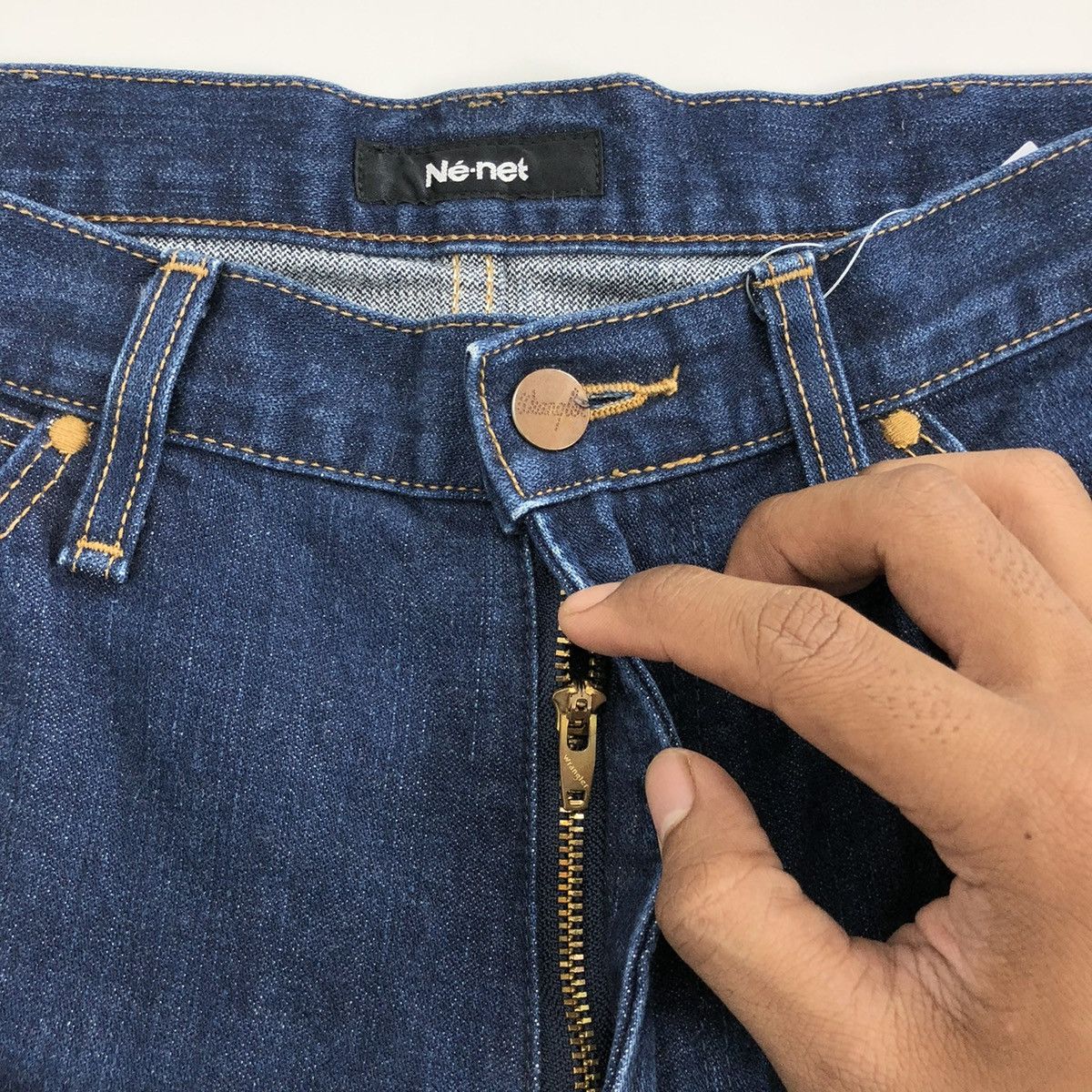 Issey Miyake × Ne-Net Y2K Wrangler x Ne-Net Japan by Issey Miyake Big Pocket Jeans Size US 30 / EU 46 - 9 Thumbnail