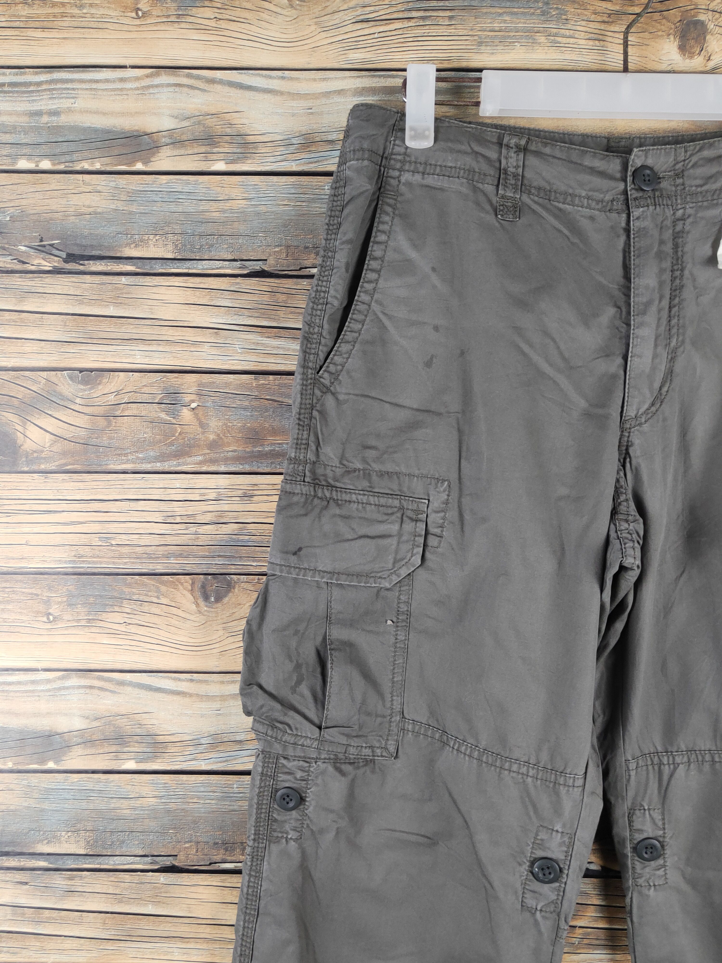 Japanese Brand DL Green Multipocket utility Tactical Cargo Pants #493 Size US 30 / EU 46 - 3 Thumbnail