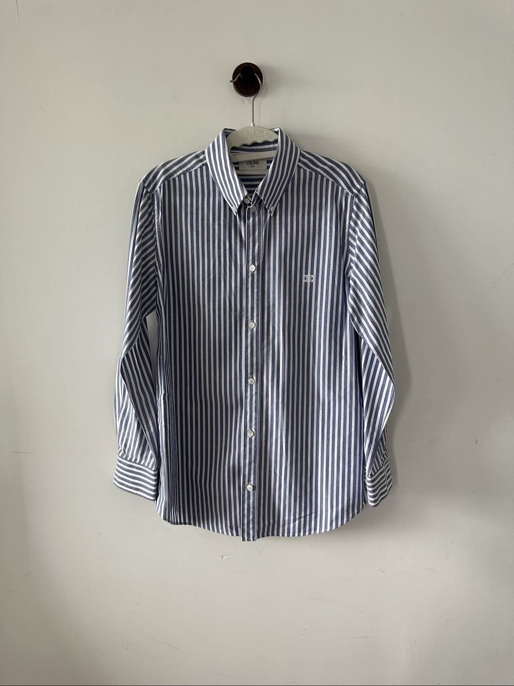 Celine Celine Striped Oxford Button Up Shirt FR 38 Size S / US 4 / IT 40 - 1 Thumbnail
