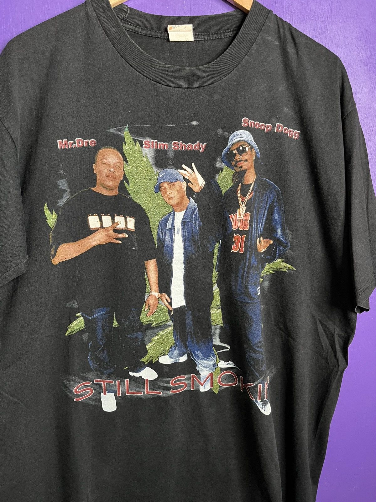 Rap Tees × Vintage Vintage 90s Still Smokin Snoop/Dr Dre/Eminem rap tee Size US XL / EU 56 / 4 - 3 Thumbnail
