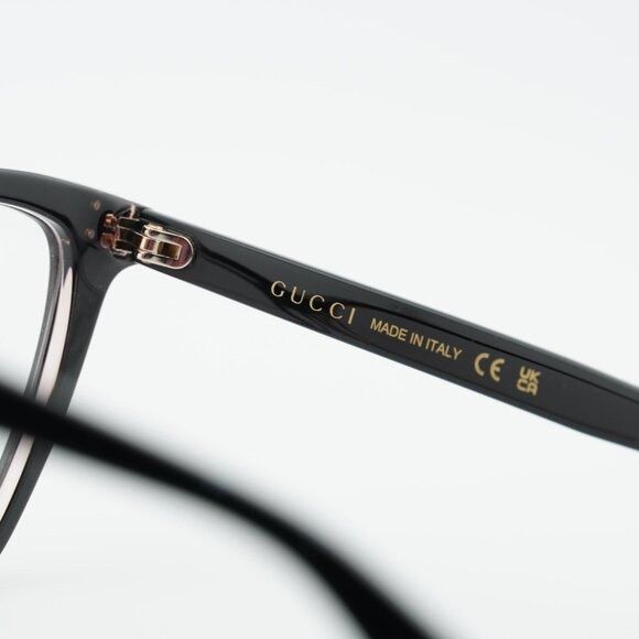 Gucci Gucci GG1817O 003 Eyeglasses Black 55mm Cat Eye Frame Size ONE SIZE - 8 Thumbnail