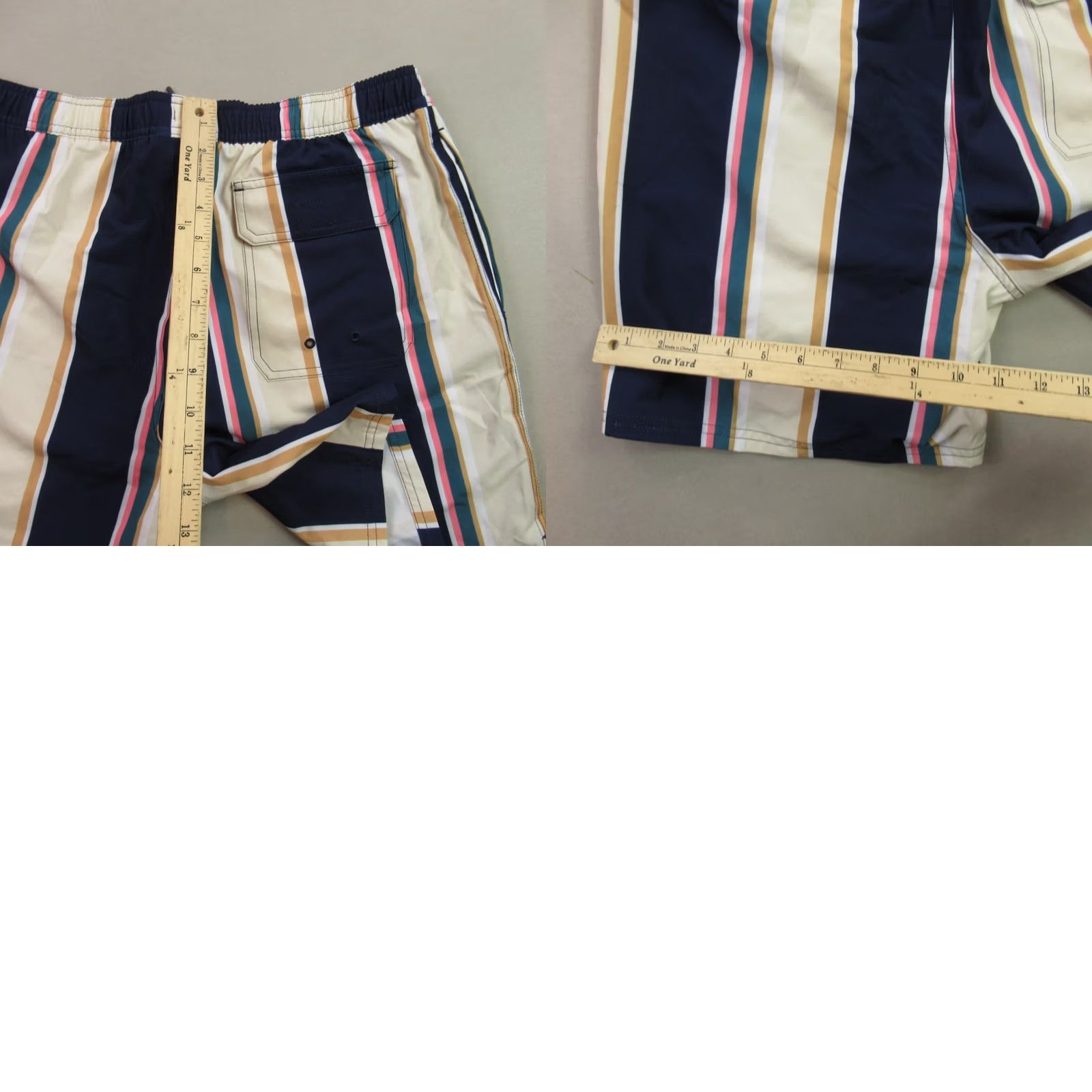 Vineyard Vines Vineyard Vines Shorts Mens Medium Adult Pockets Swimwear Stripes Surfer Swim Knit Multicolor White/Blue/Red? Size US 31 - 8 Thumbnail
