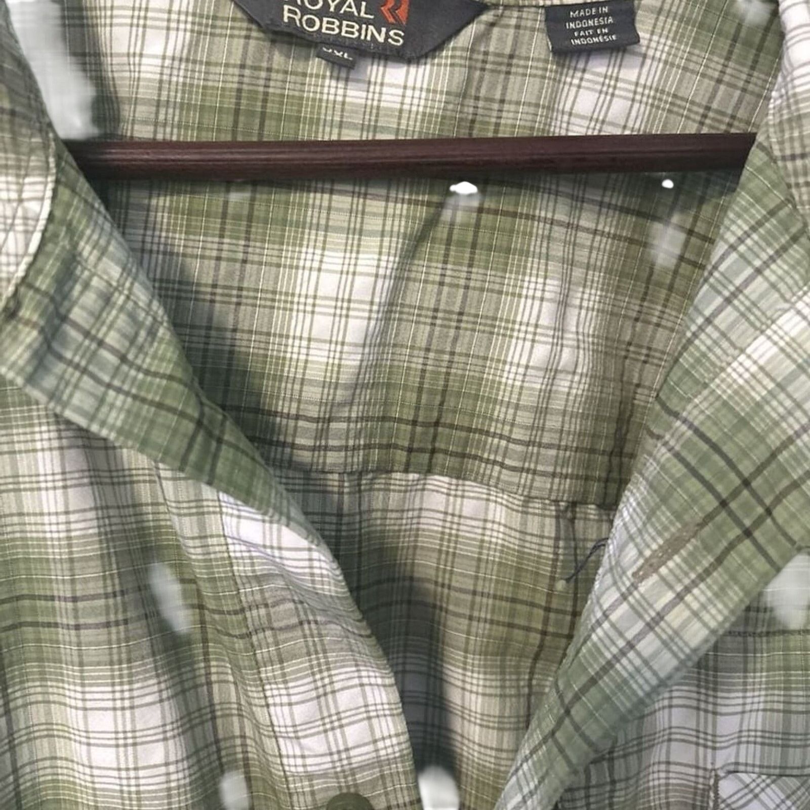 Royal Robbins Royal Robbins Men's XXL Green Plaid Short Sleeve Shirt Size US XXL / EU 58 / 5 - 2 Thumbnail