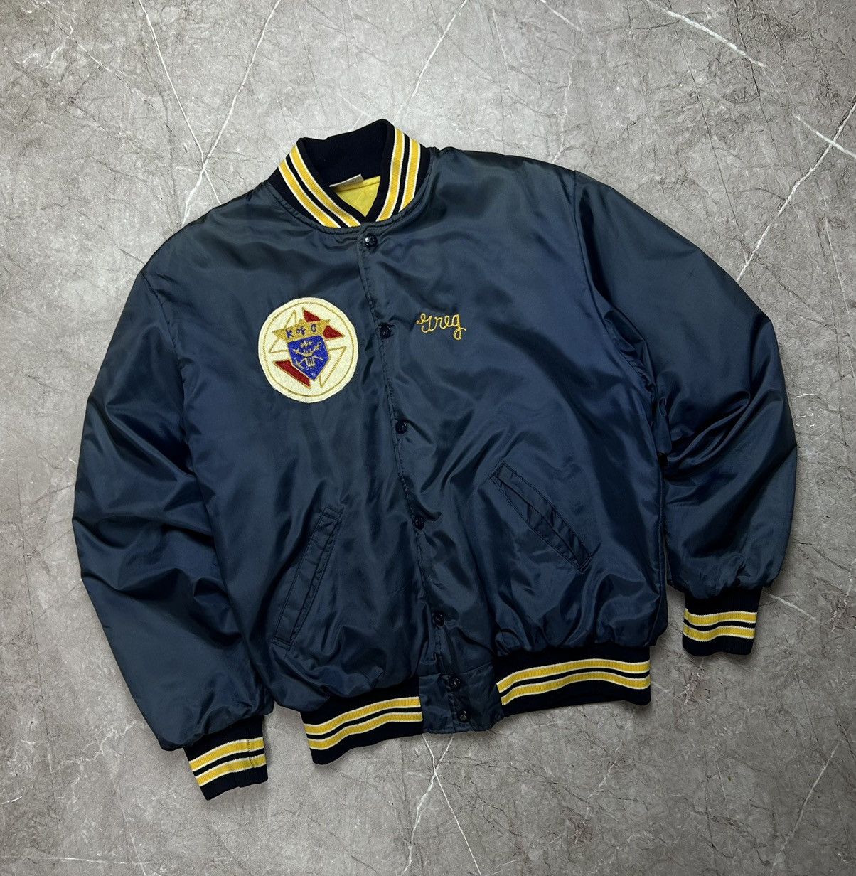 Vintage Vintage Stratford Rams x Birdie made in USA varsity jacket Size US L / EU 52-54 / 3 - 3 Thumbnail