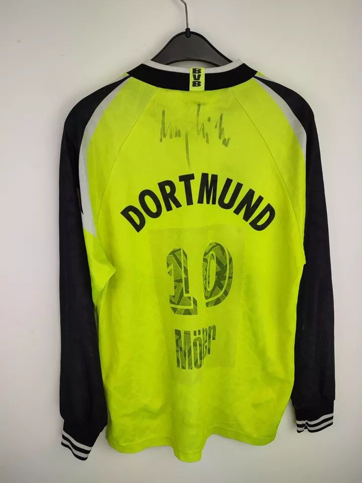 Nike 1995-96 Borussia Dortmund Home #10 Moller MEN S FOOTBALL Size US S / EU 44-46 / 1 - 7 Thumbnail