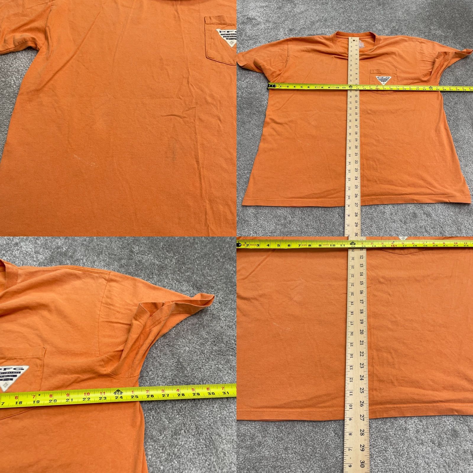 Vintage Columbia PFG T-Shirt Mens XL Orange Crew Neck Short Sleeve Pocket Tee Size US XL / EU 56 / 4 - 8 Thumbnail
