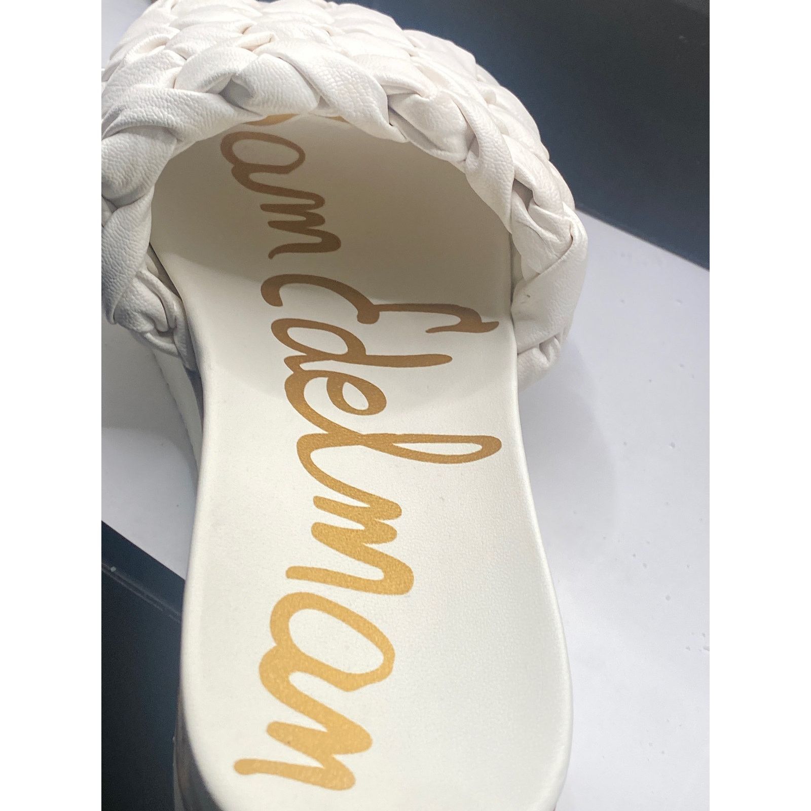 Sam Edelman Sam Edelman Ainslie White Braided Flat Slide Sandal 9.5 Size US 9.5 / IT 39.5 - 7 Thumbnail