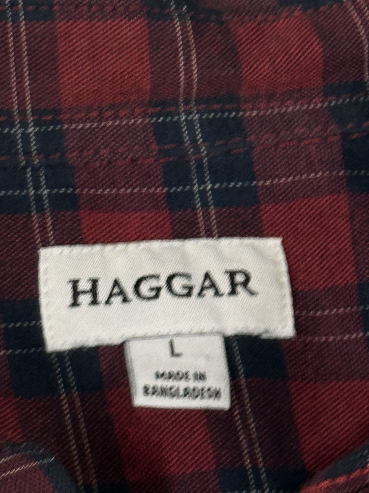 Haggar Haggar Distressed Flannel Shirt Red Plaid Large Size US L / EU 52-54 / 3 - 3 Thumbnail