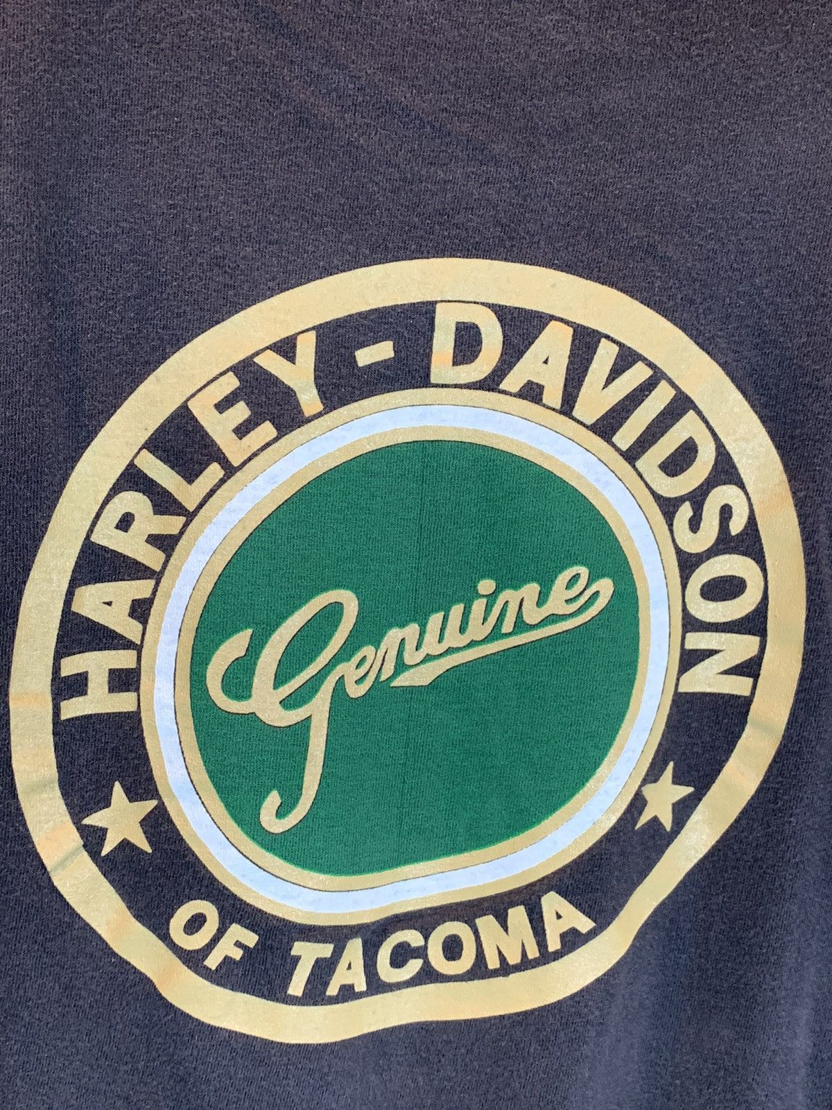 Harley Davidson × Vintage RARE* Vintage 1989 3D Emblem Harley Davidson Survivors Shirt Size US L / EU 52-54 / 3 - 4 Thumbnail
