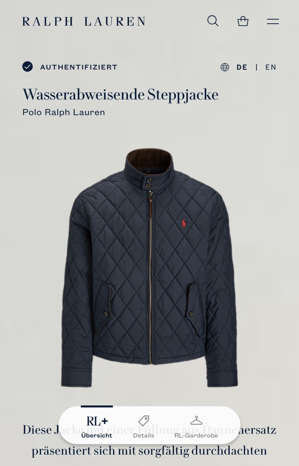 Ralph Lauren Ralph Lauren Quilted Jacket XXL with Cord Collar Size US XXL / EU 58 / 5 - 7 Thumbnail