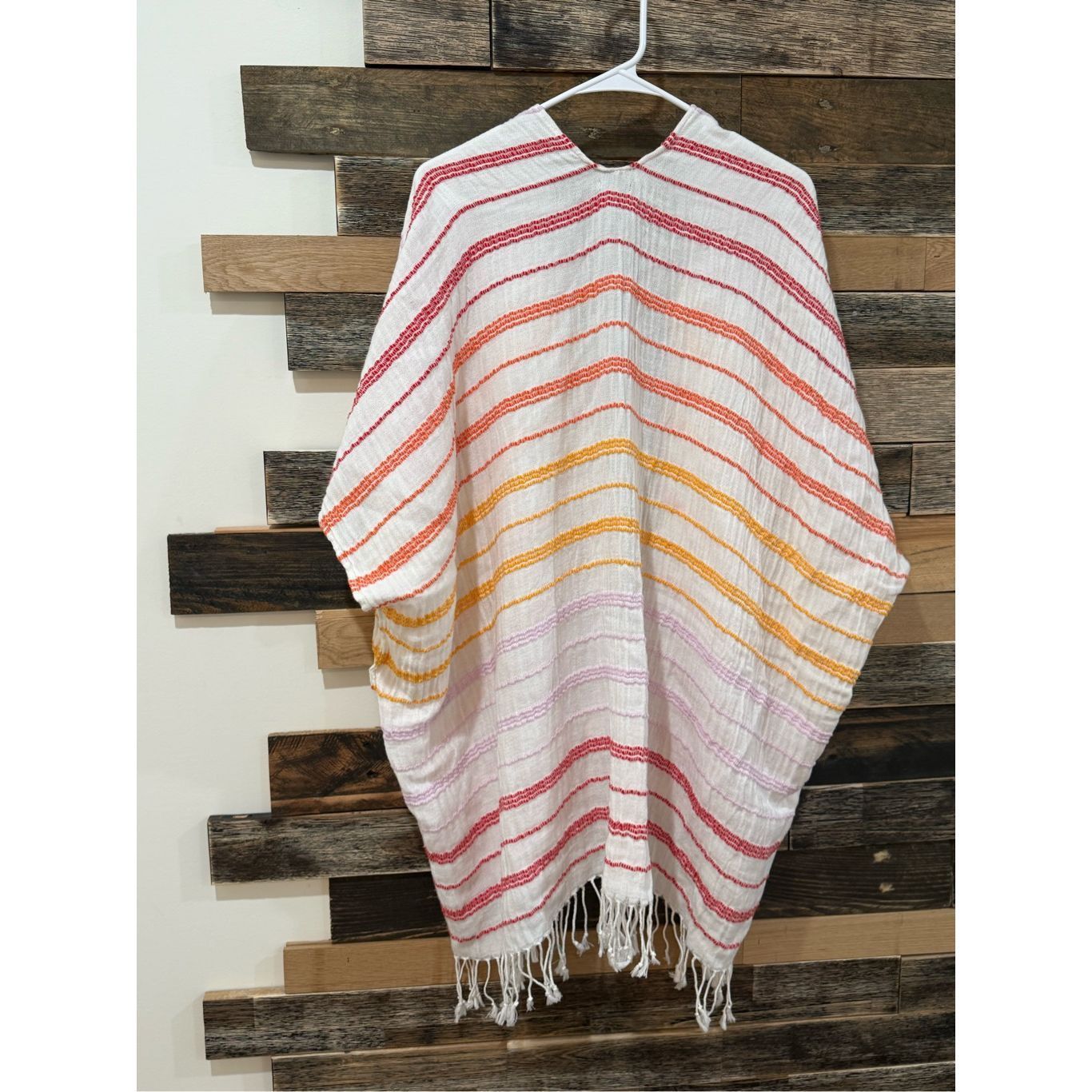 Other Aerie striped cotton kimono cover-up with fringe one size Size XL / US 12-14 / IT 48-50 - 2 Thumbnail
