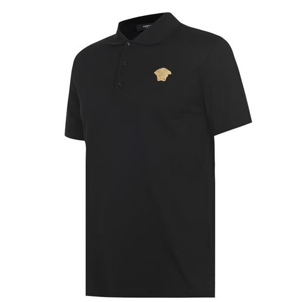 Versace o1g2r1mq0824 Medusa Crest Polo Shirts in Black & Gold Size US S / EU 44-46 / 1 - 2 Thumbnail