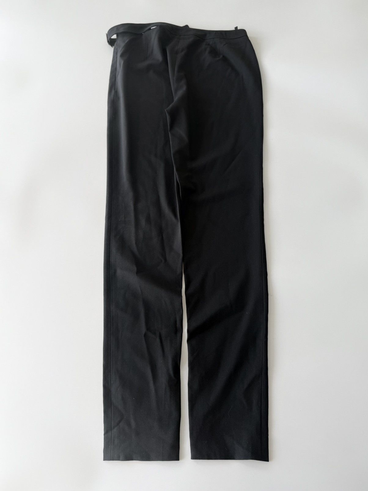 Gucci Gucci Black Wool Pants G Buckle Design Size 26" / US 2 / IT 38 - 2 Thumbnail