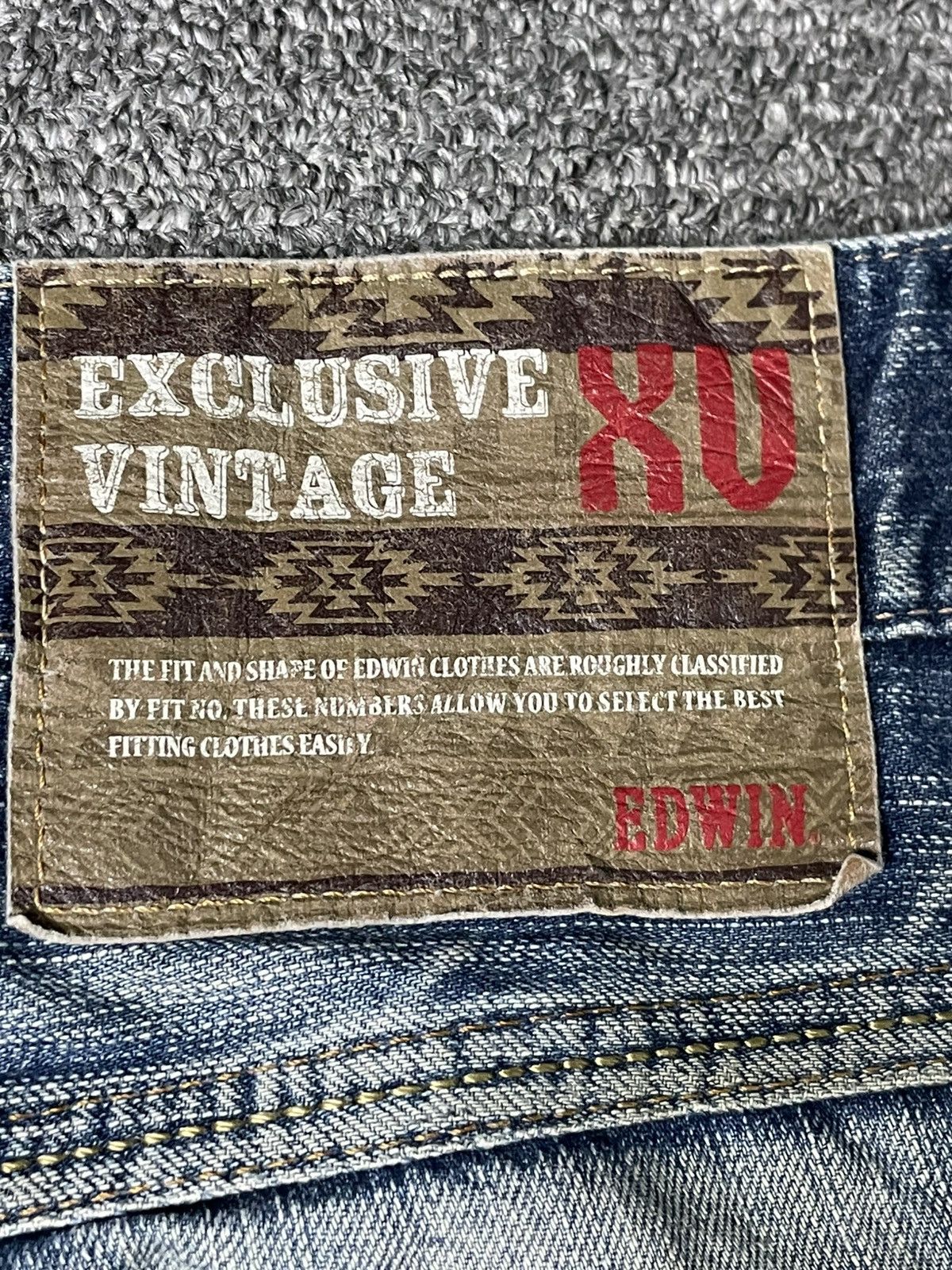 Edwin × Vintage Exclusive Vintage Edwin Distressed Denim (89) Size US 34 / EU 50 - 12 Thumbnail
