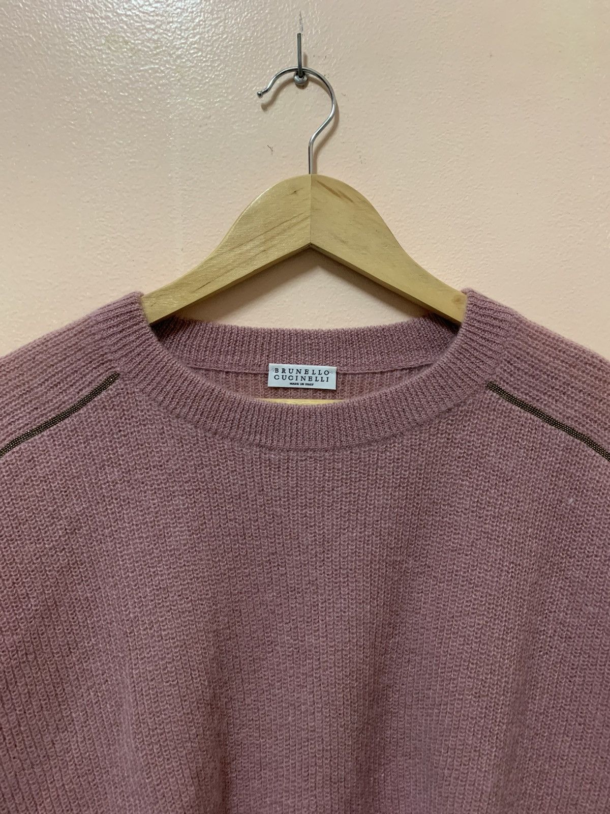 Brunello Cucinelli Brunello Cucinelli Bead-Embellished Mohair-Blend Sweater Size XS / US 0-2 / IT 36-38 - 8 Thumbnail