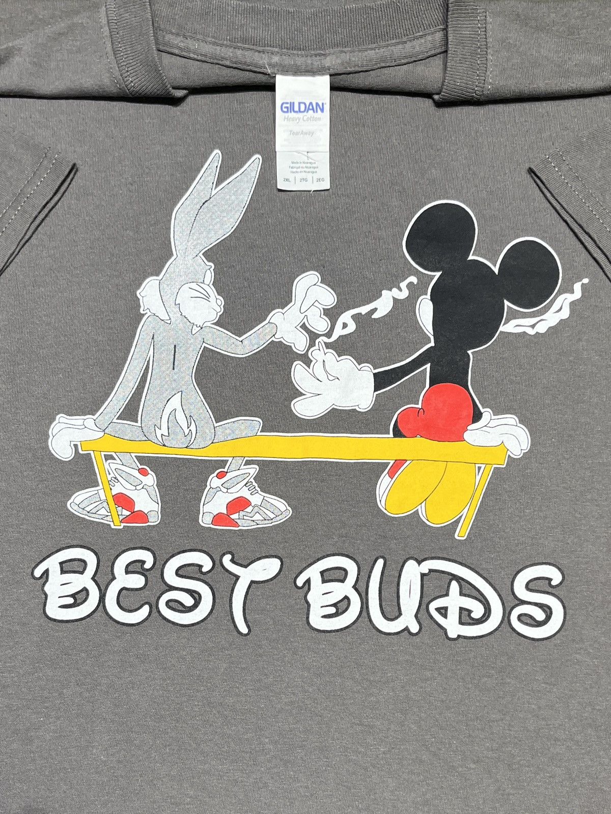 Vintage Disney Looney Tunes “ Best Buds “ Marijuana Size US XXL / EU 58 / 5 - 1 Thumbnail