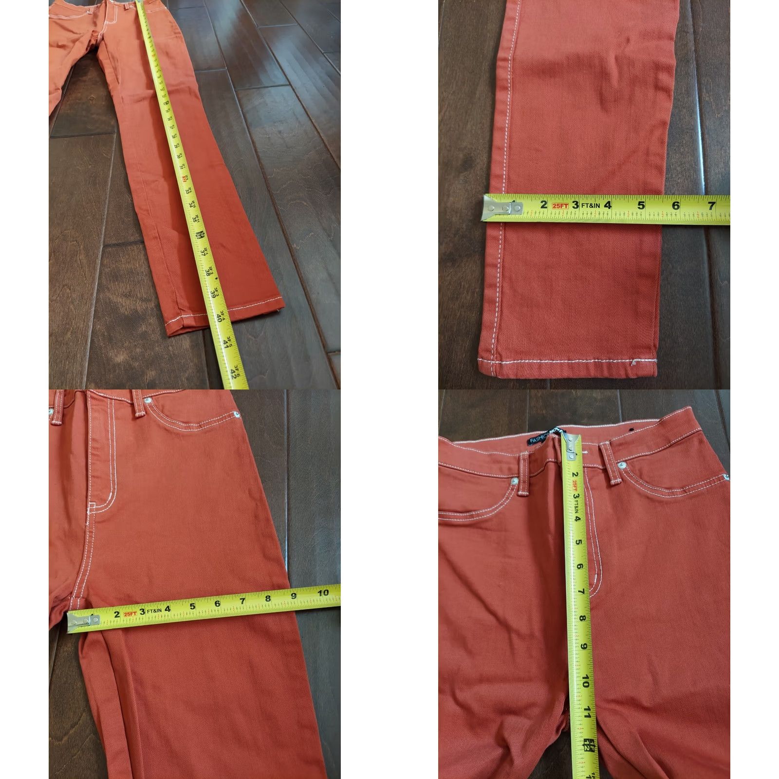 Fashion Nova Fashion Nova Women's Jeans - Skinny - Orange - Size 7/28 - High Rise - 28in Inseam - Juniors Type: Jeans Size 28" / US 6 / IT 42 - 8 Thumbnail