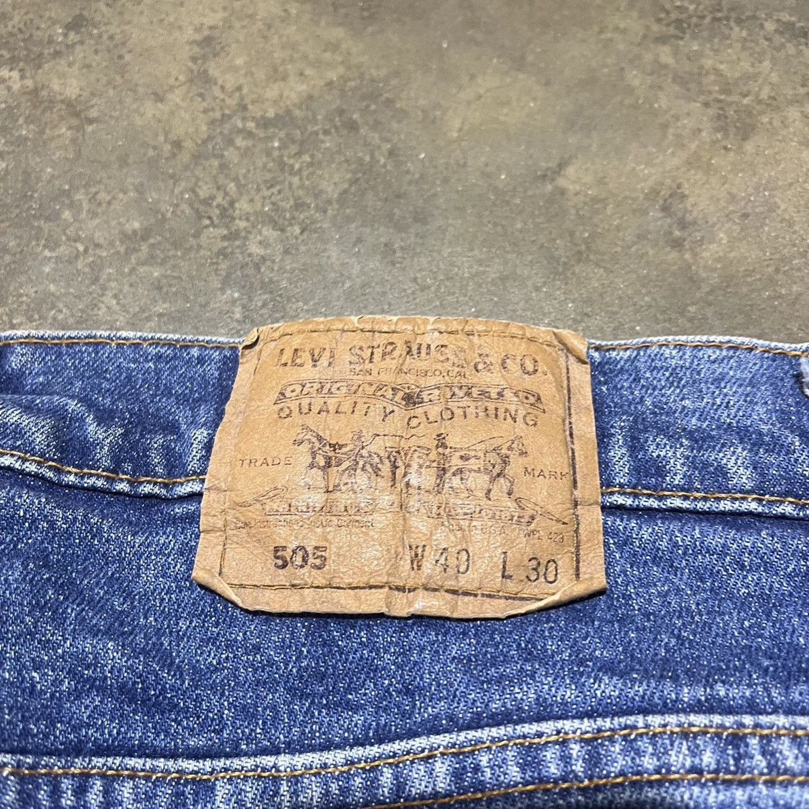 Levi's × Vintage Vintage 90s Levi's 505 Blue Regular Fit Jeans 36x30 Size US 36 / EU 52 - 4 Thumbnail