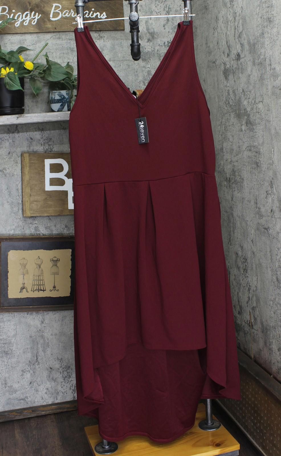 Other Nwt 24seven Comfort Apparel Low Party Dress Burgundy Red 3x Size 3XL / US 20-22 - 1 Thumbnail