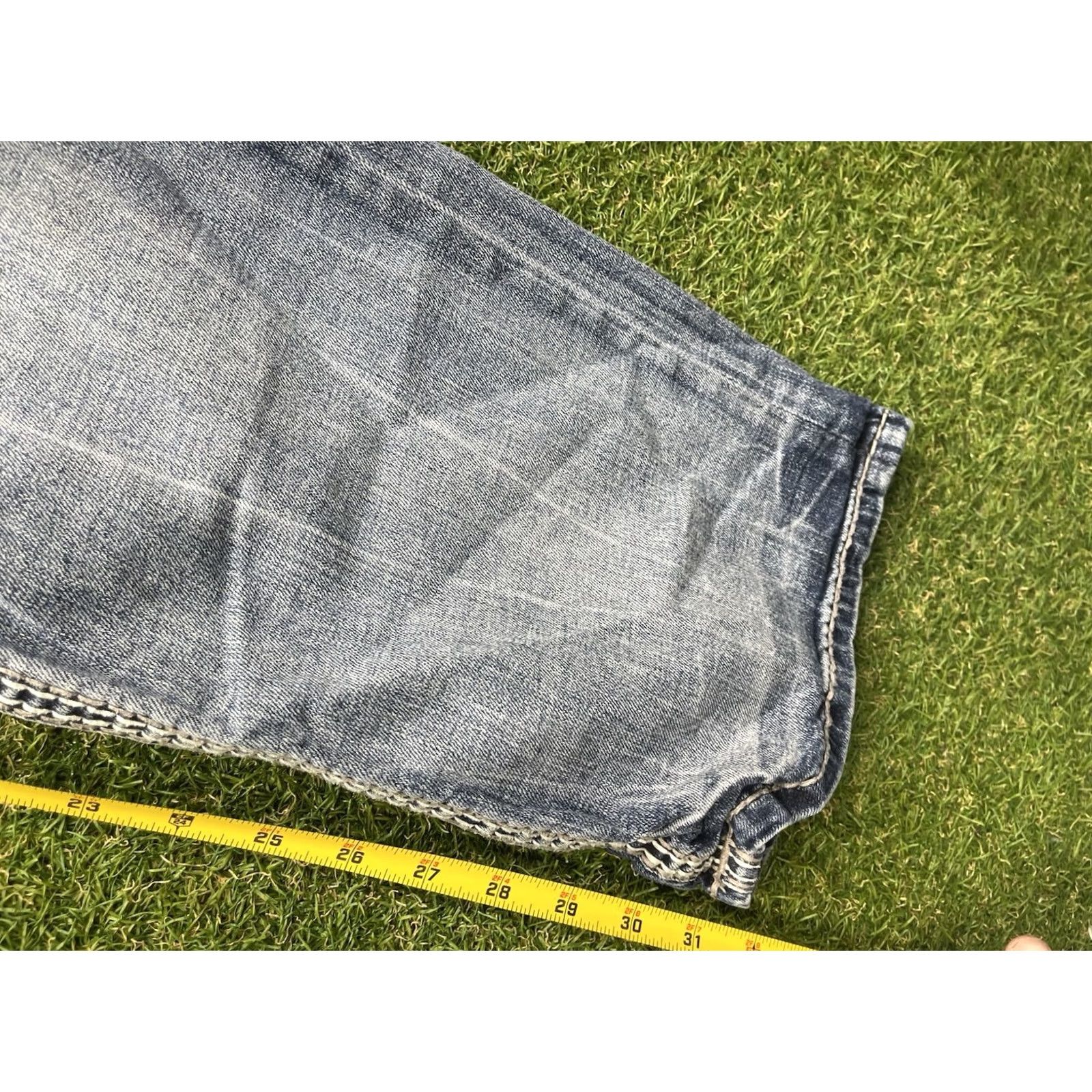 Vintage Rock Revival Jeans Mens 36 Slim Bootcut 5-Pocket Denim Medium Blue 0316 Vintage: No Size US 36 / EU 52 - 3 Thumbnail