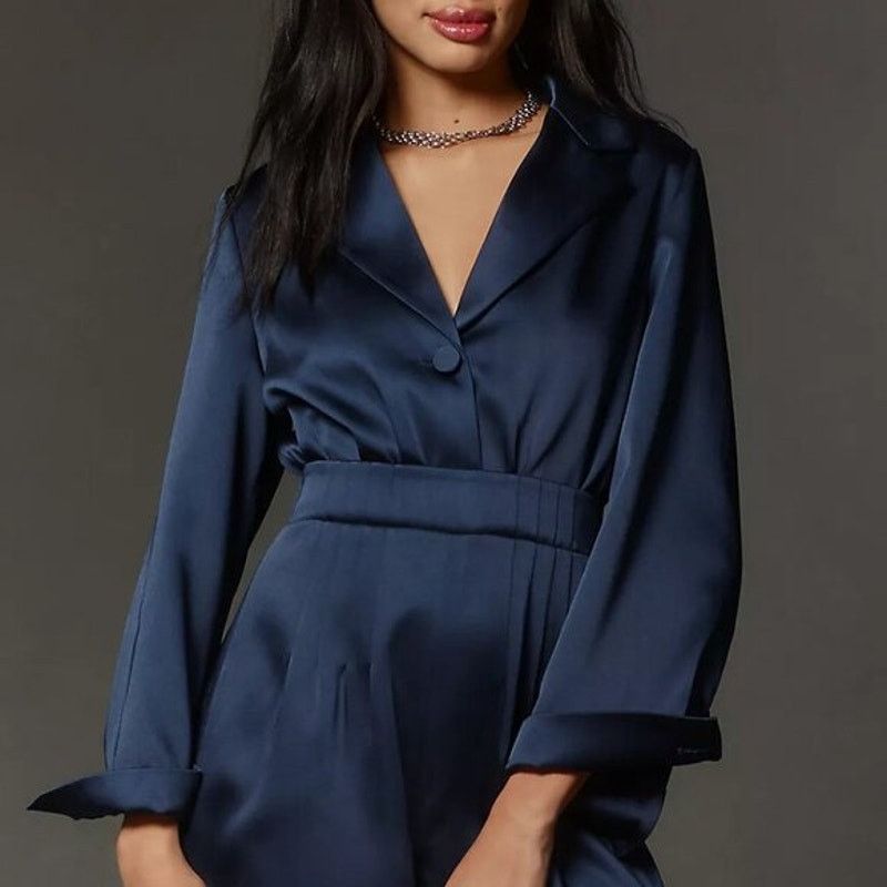 Anthropologie NEW Anthropologie Mare Mare V-Neck Blazer Romper Playsuit L Size 34" / US 12 / IT 48 - 12 Thumbnail