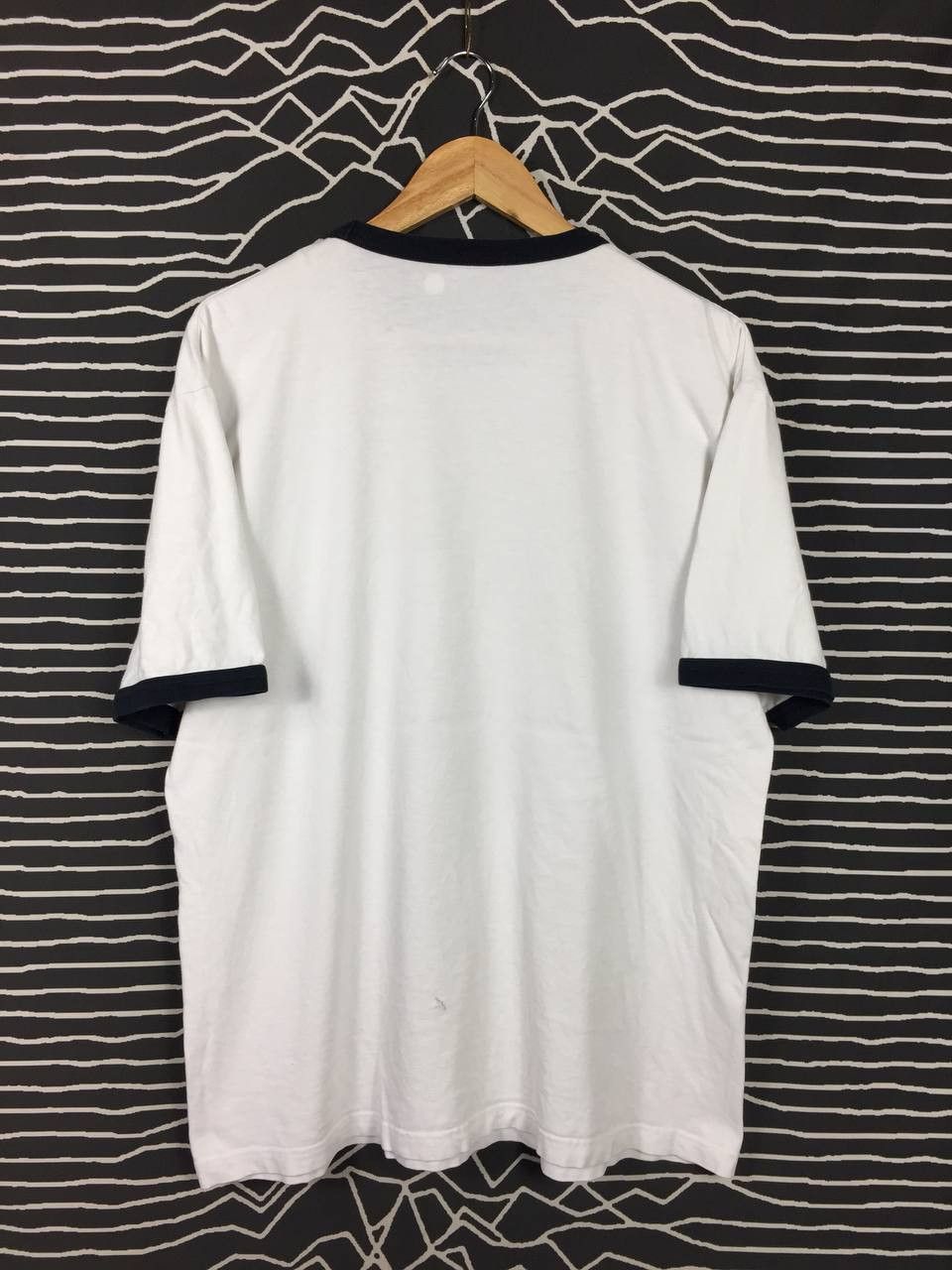Vintage United Athle Urban Label My Hair Is Bad Wording Ringer Tee Size US XL / EU 56 / 4 - 7 Thumbnail