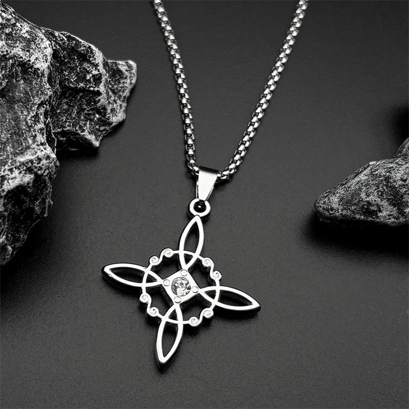 Jewelry Witch Knot Pendant Charms Necklace Emblem Size ONE SIZE - 3 Thumbnail