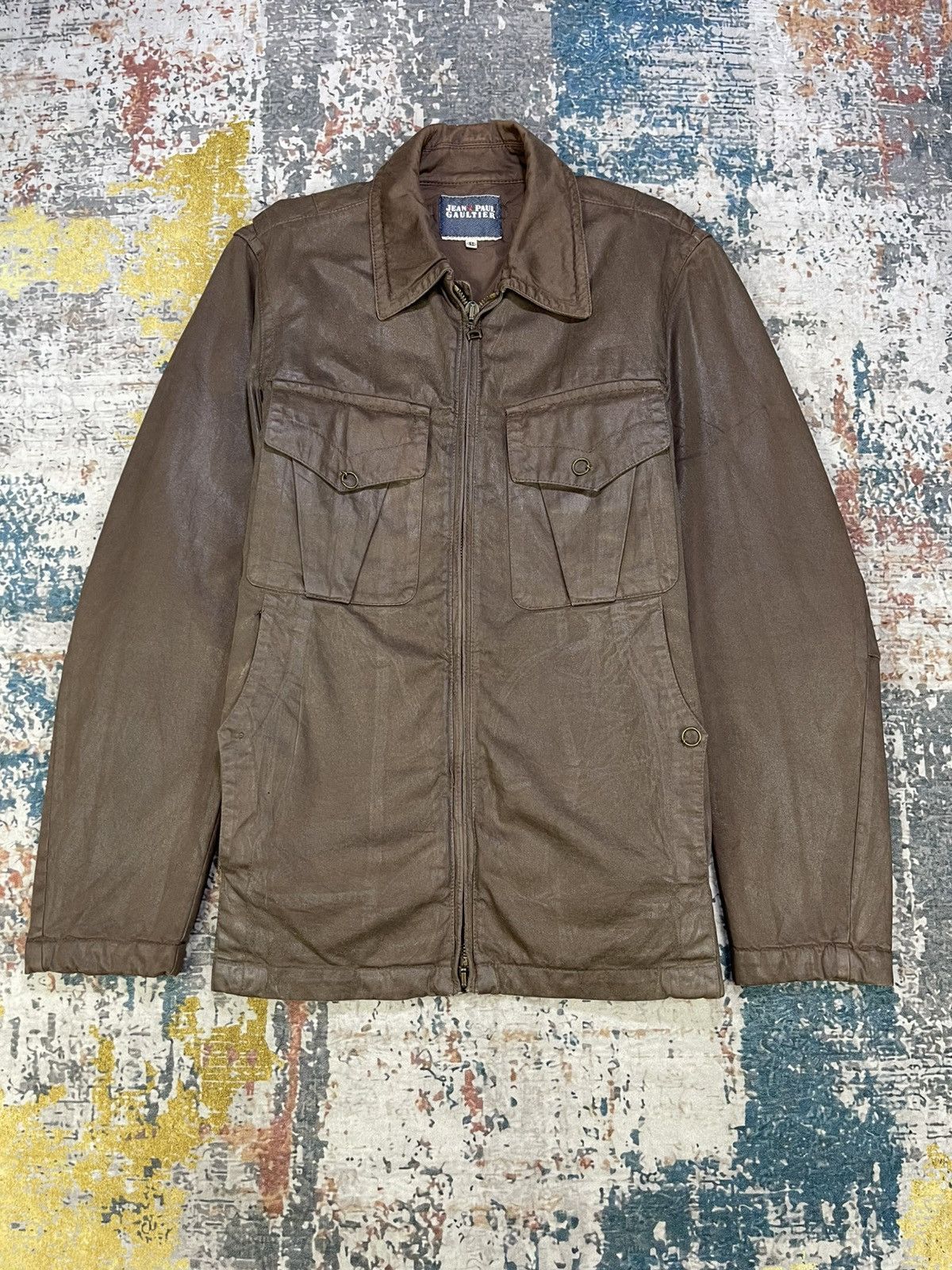 Jean Paul Gaultier Jean Paul Gaultier Utility Waxed Field Jacket Size US M / EU 48-50 / 2 - 2 Thumbnail