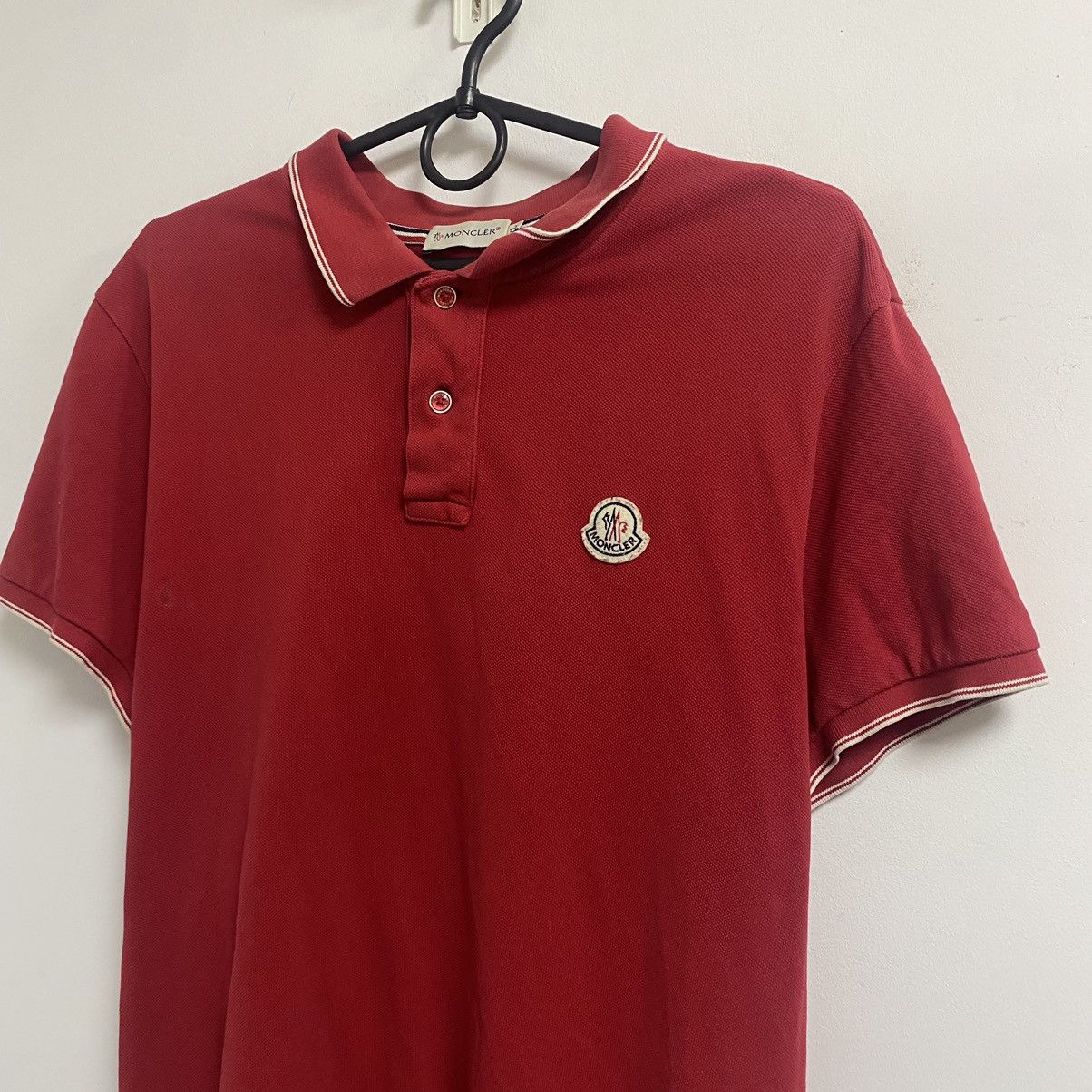 Moncler Moncler polo shirt red Size US XL / EU 56 / 4 - 2 Thumbnail