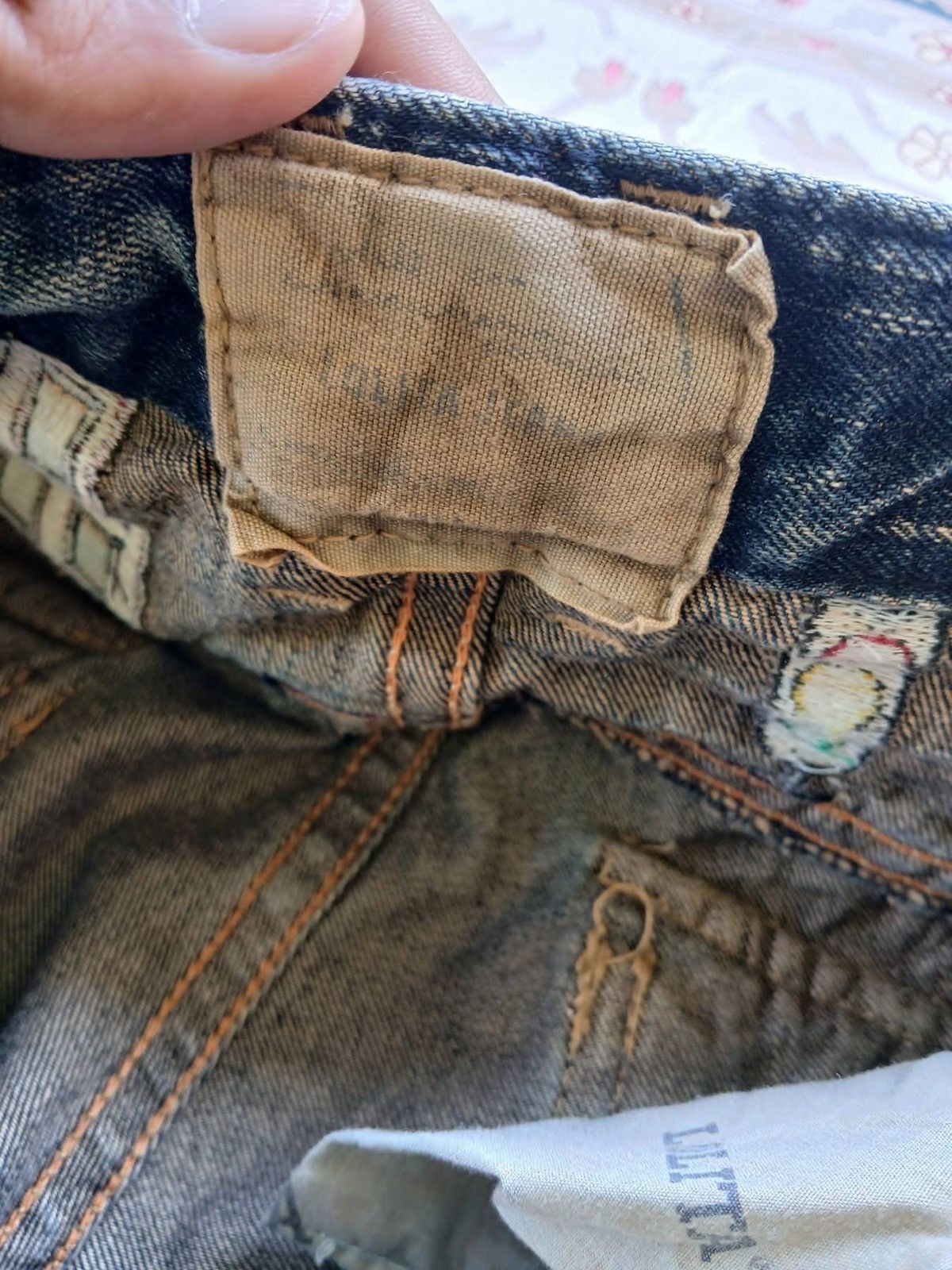 If Six Was Nine YOSHITOMO NARA LOLITA DENIM JEANS Size US 36 / EU 52 - 6 Thumbnail