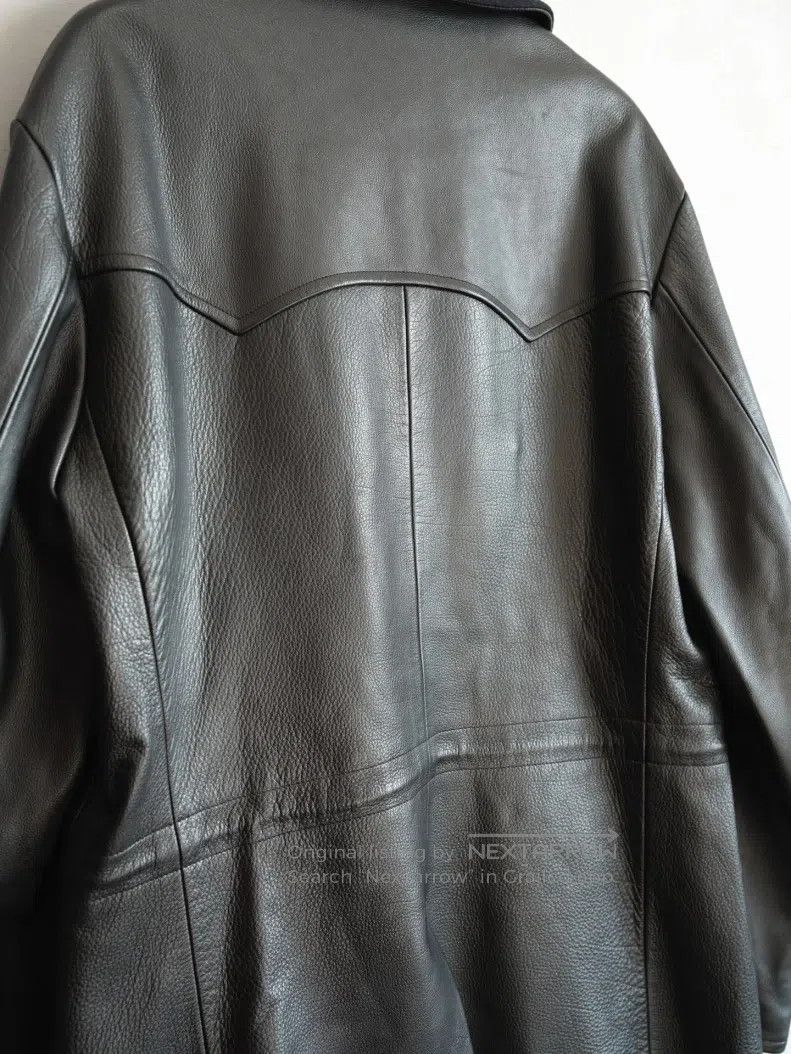 Yohji Yamamoto YOHJI YAMAMOTO Double-breasted Buffalo Leather Jacket Size US M / EU 48-50 / 2 - 6 Thumbnail
