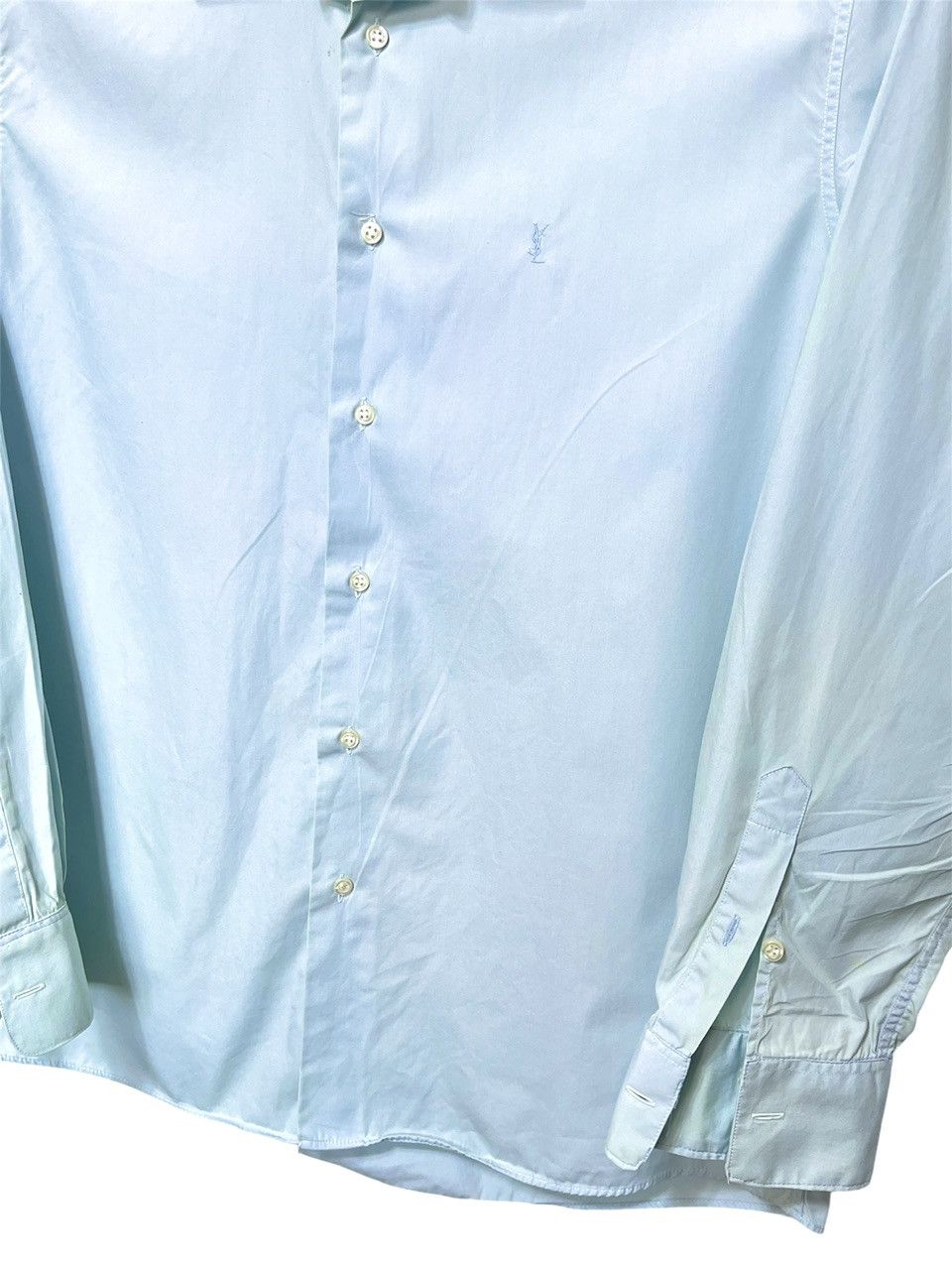 Yves Saint Laurent 🔥 tiffany blue YSL Yves Saint Laurent shirt size L Size US L / EU 52-54 / 3 - 3 Thumbnail