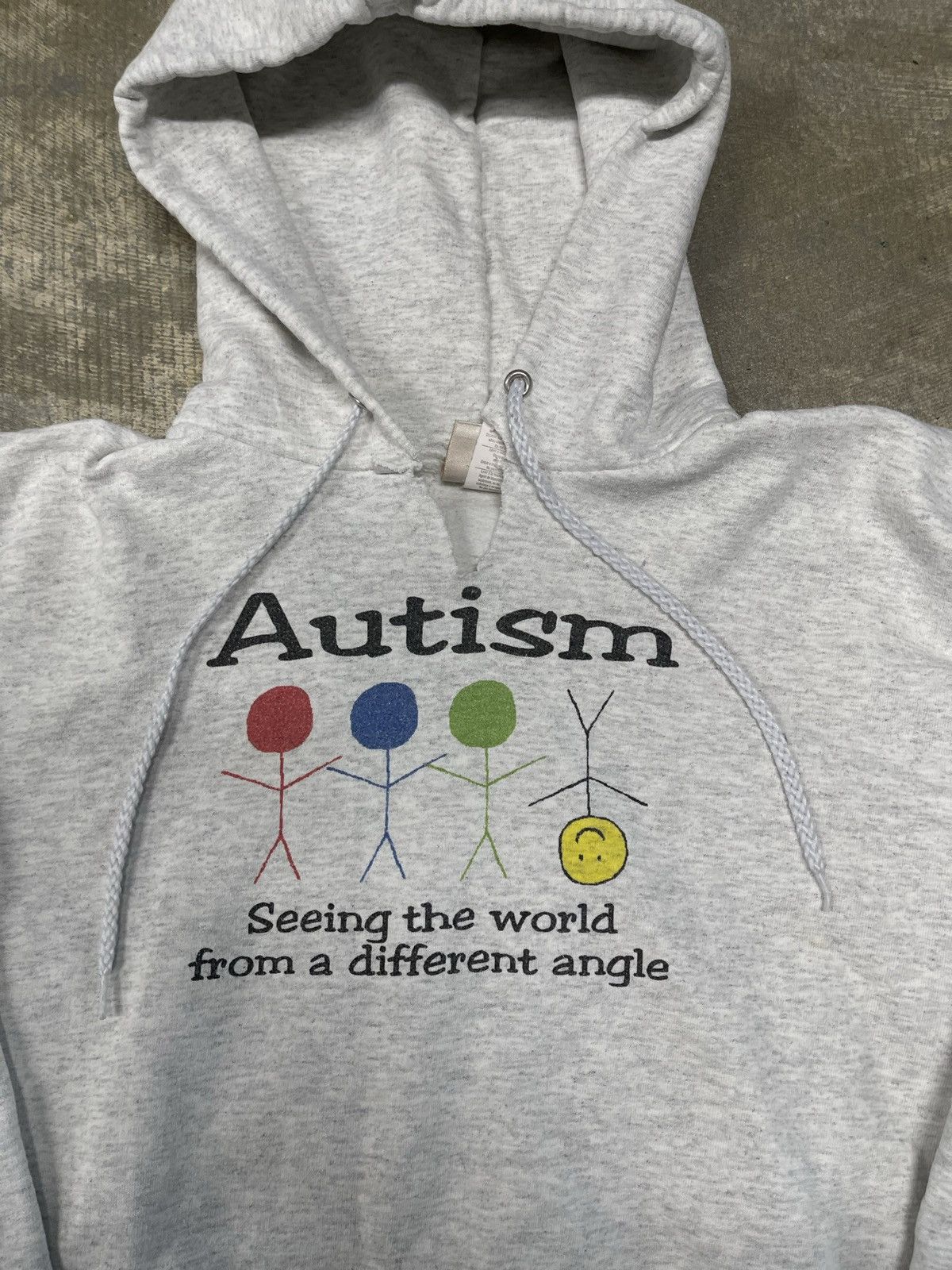 Vintage Autism Seeing The World From Different Angle Hoodie