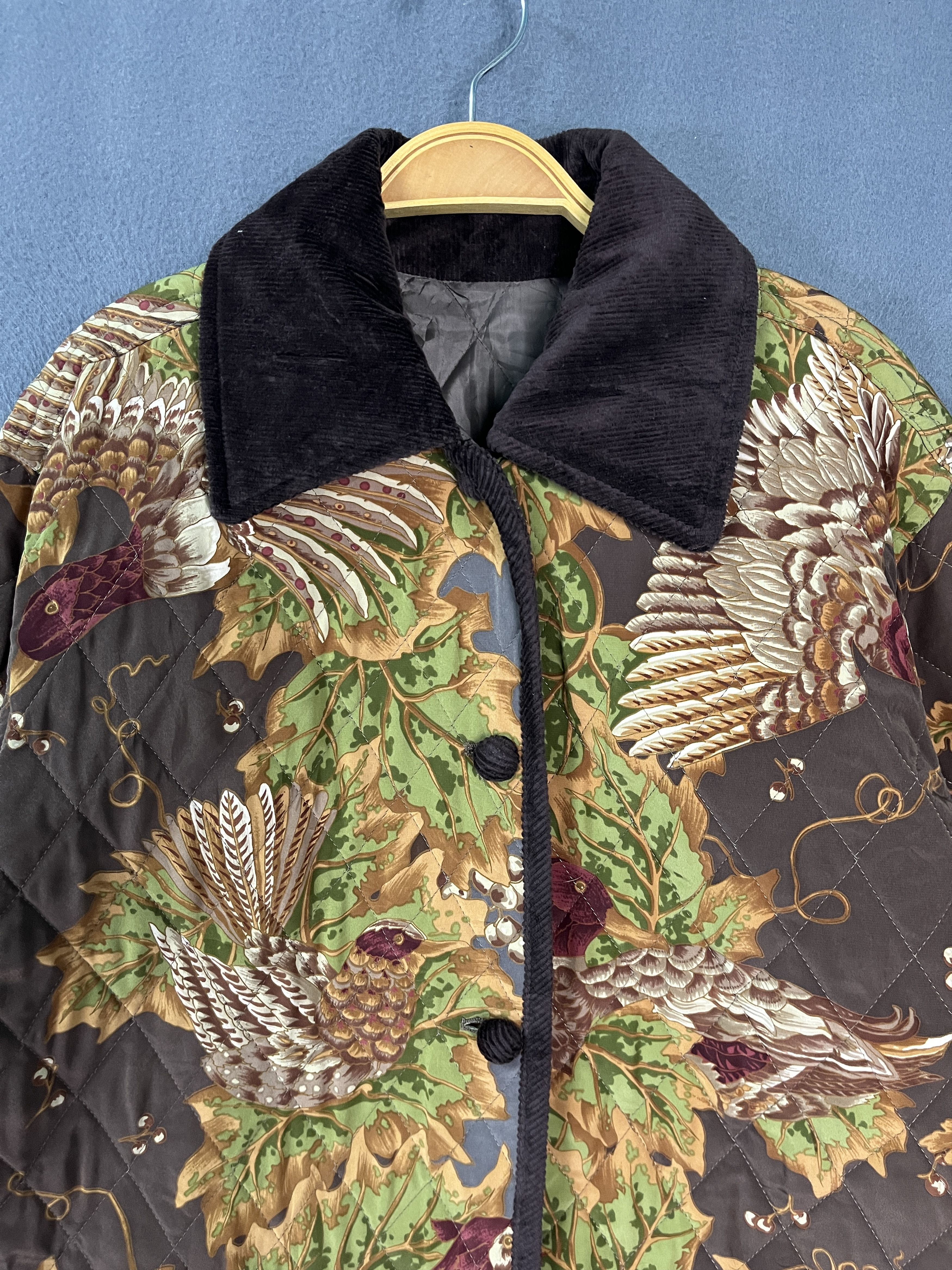 Japanese Brand Artwork of Noble American with Nature AOP Quilted Jacket Size US M / EU 48-50 / 2 - 3 Thumbnail
