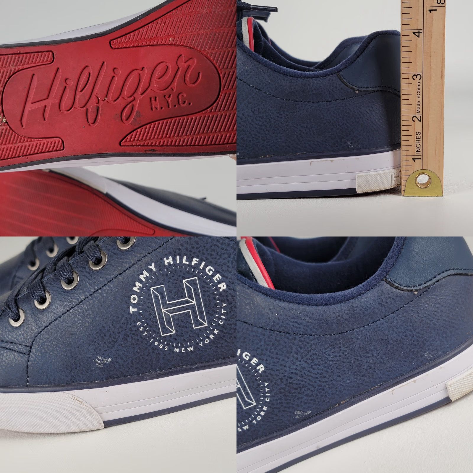 Tommy Hilfiger Tommy Hilfiger Shoes Mens 10.5 M Navy Blue 001 Low Top Sneakers Memory Foam Size US L / EU 52-54 / 3 - 8 Thumbnail