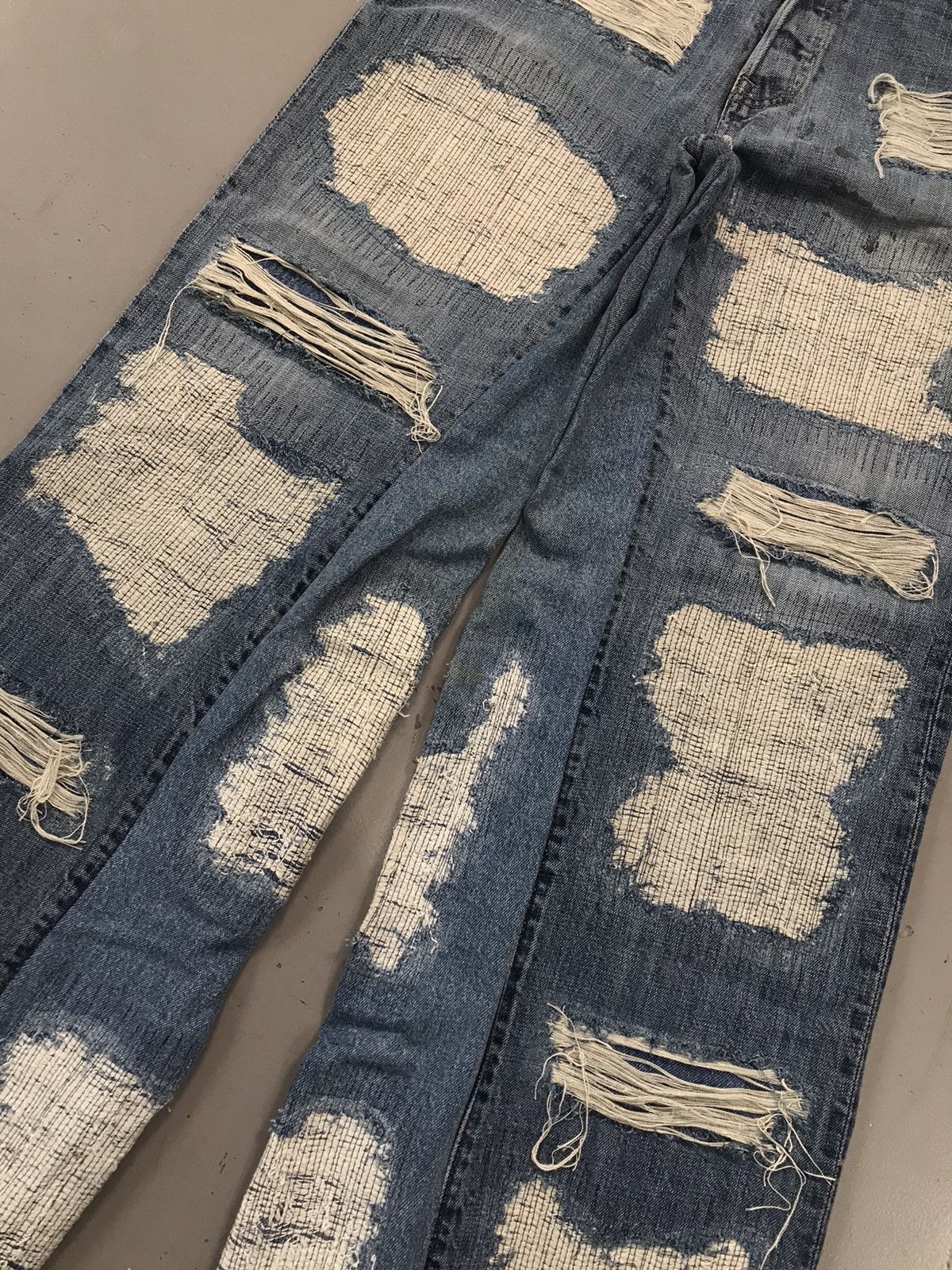 Designer × Levi's × Vintage Vintage Levi’s distressed rework flared denim Size US 36 / EU 52 - 2 Thumbnail