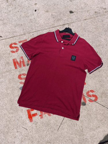 Belstaff Men’s Polo T-Shirt Belstaff Box Logo Luxury Tee Size US M / EU 48-50 / 2 - 1 Thumbnail