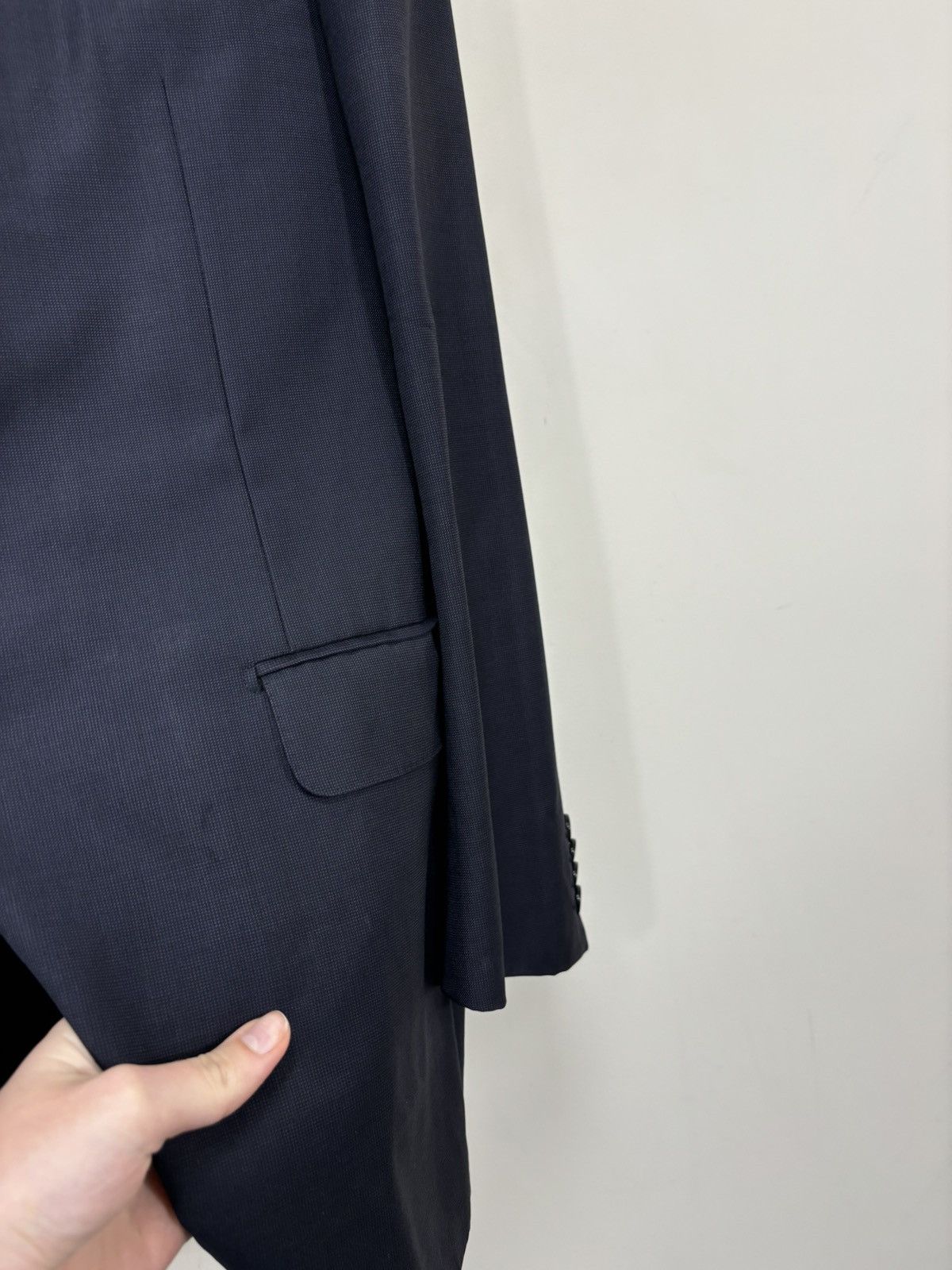 Ermenegildo Zegna Ermenegildo Zegna Men’s 3-Buttons Navy Wool Blazer Jacket Size 40R - 8 Thumbnail
