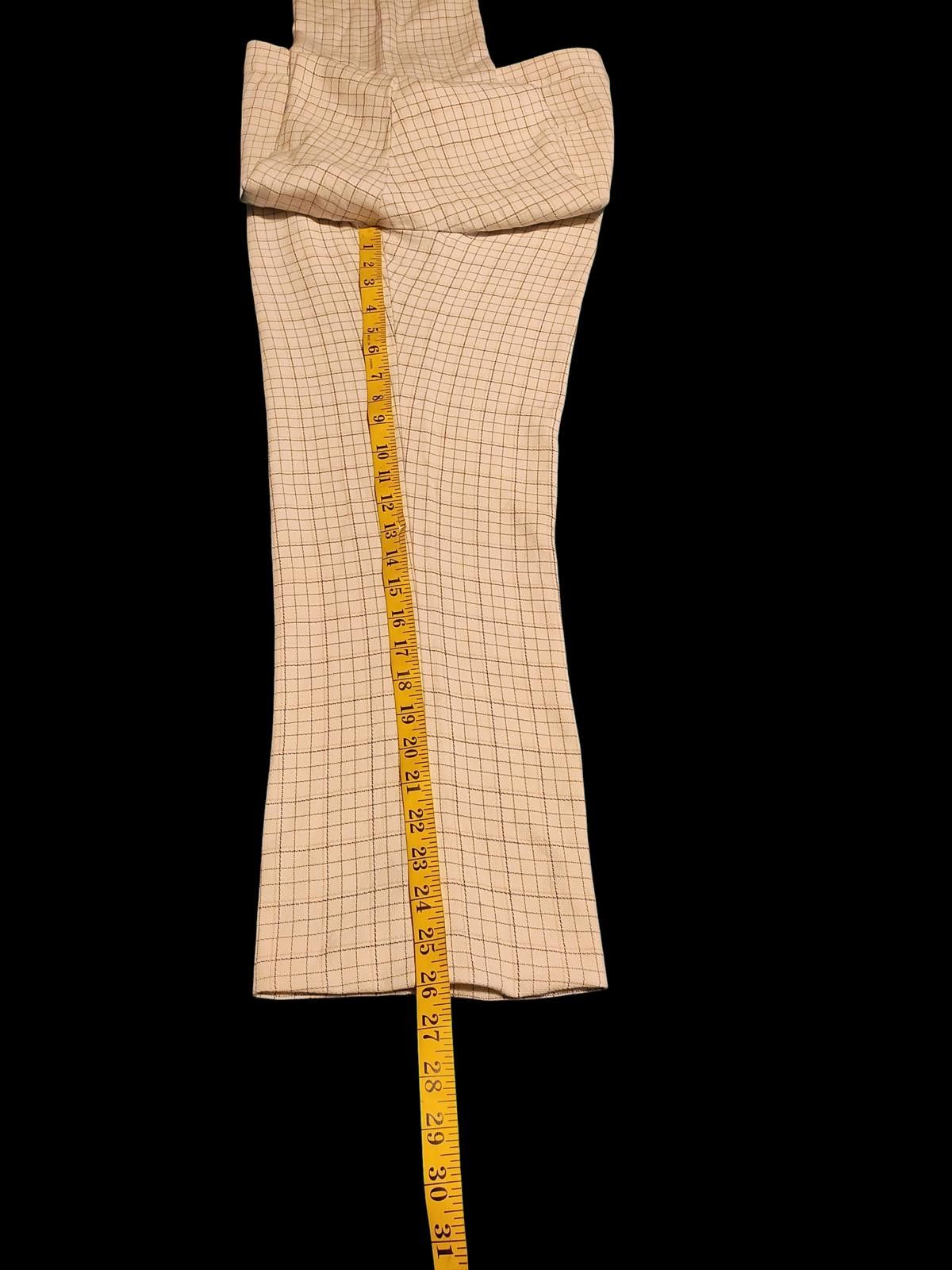 Jones New York Joie Women's Beige Checkered Trousers Size 10 Size 32" / US 10 / IT 46 - 5 Thumbnail