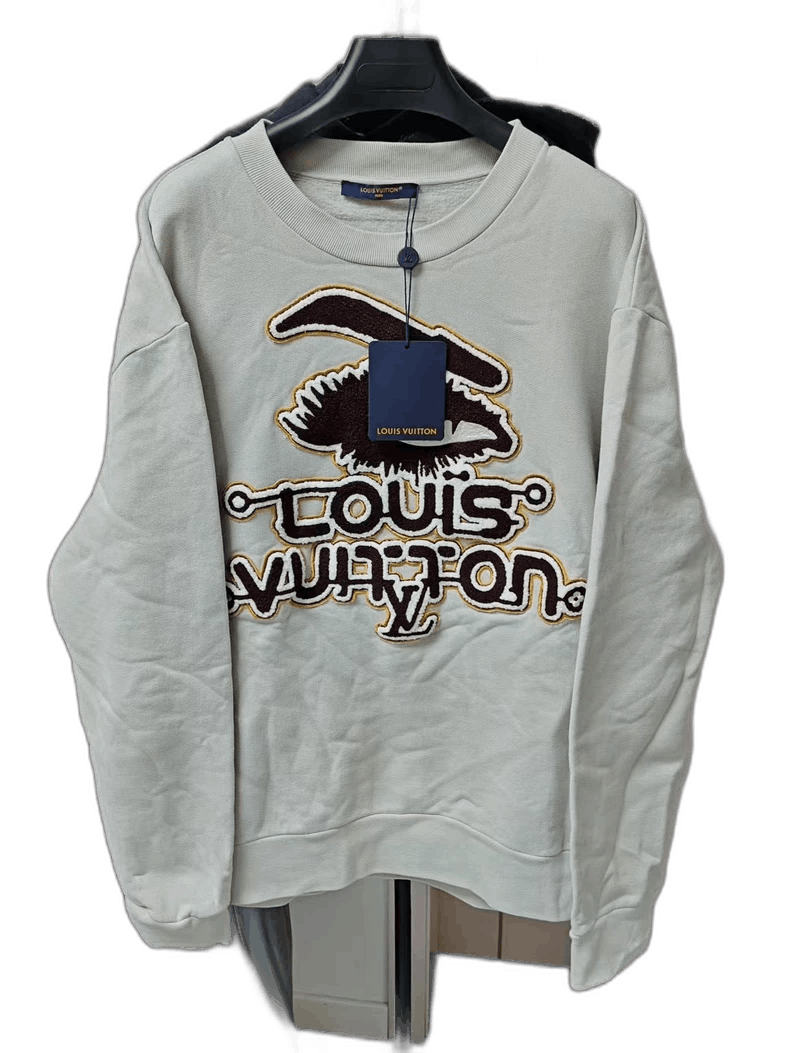 Louis Vuitton New Louis Vuitton Logo Embroidered Sweatshirt Size US XXL / EU 58 / 5 - 1 Thumbnail