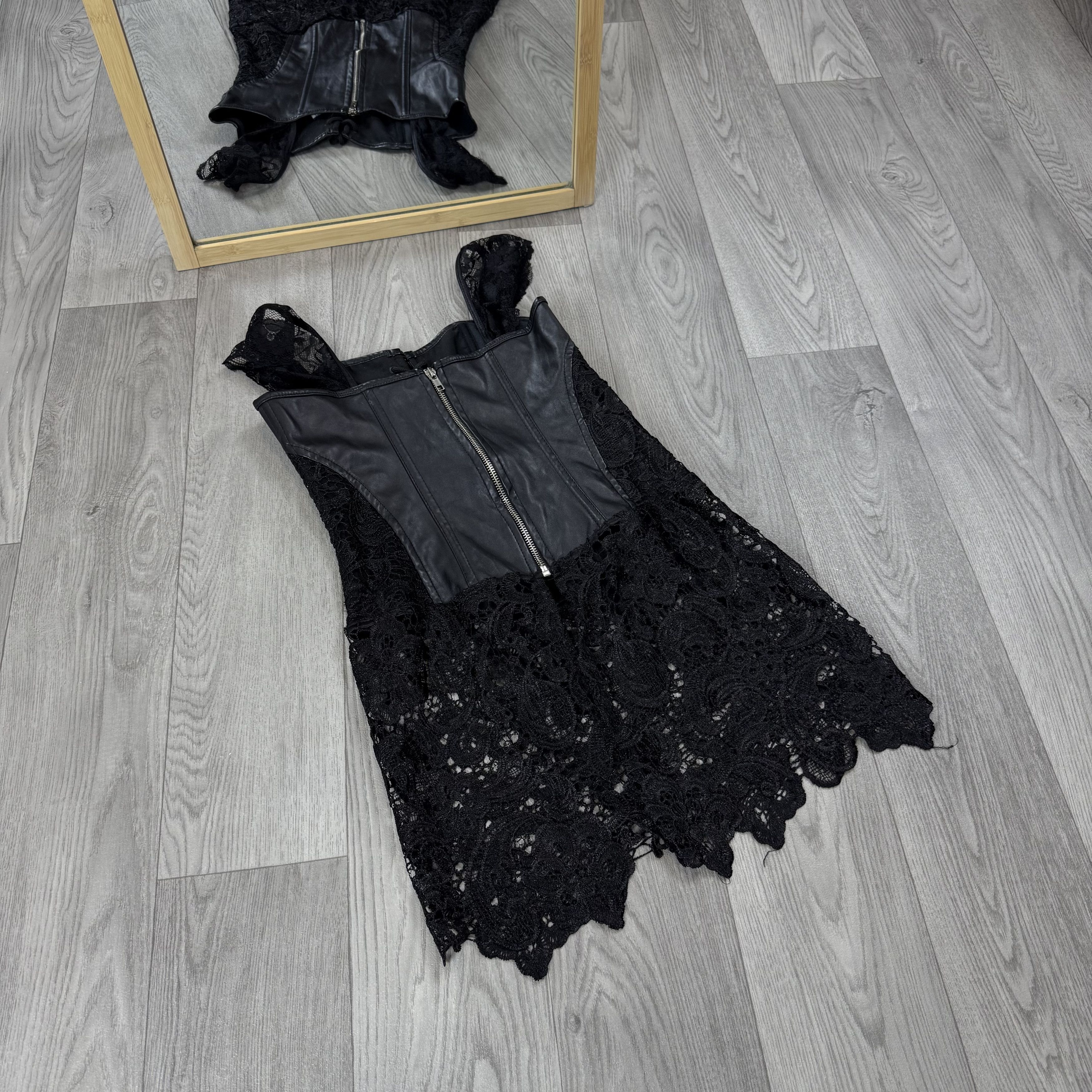 Vintage Vintage Corset Style Sexy Mesh Tank Top Blouse Size S / US 4 / IT 40 - 10 Thumbnail