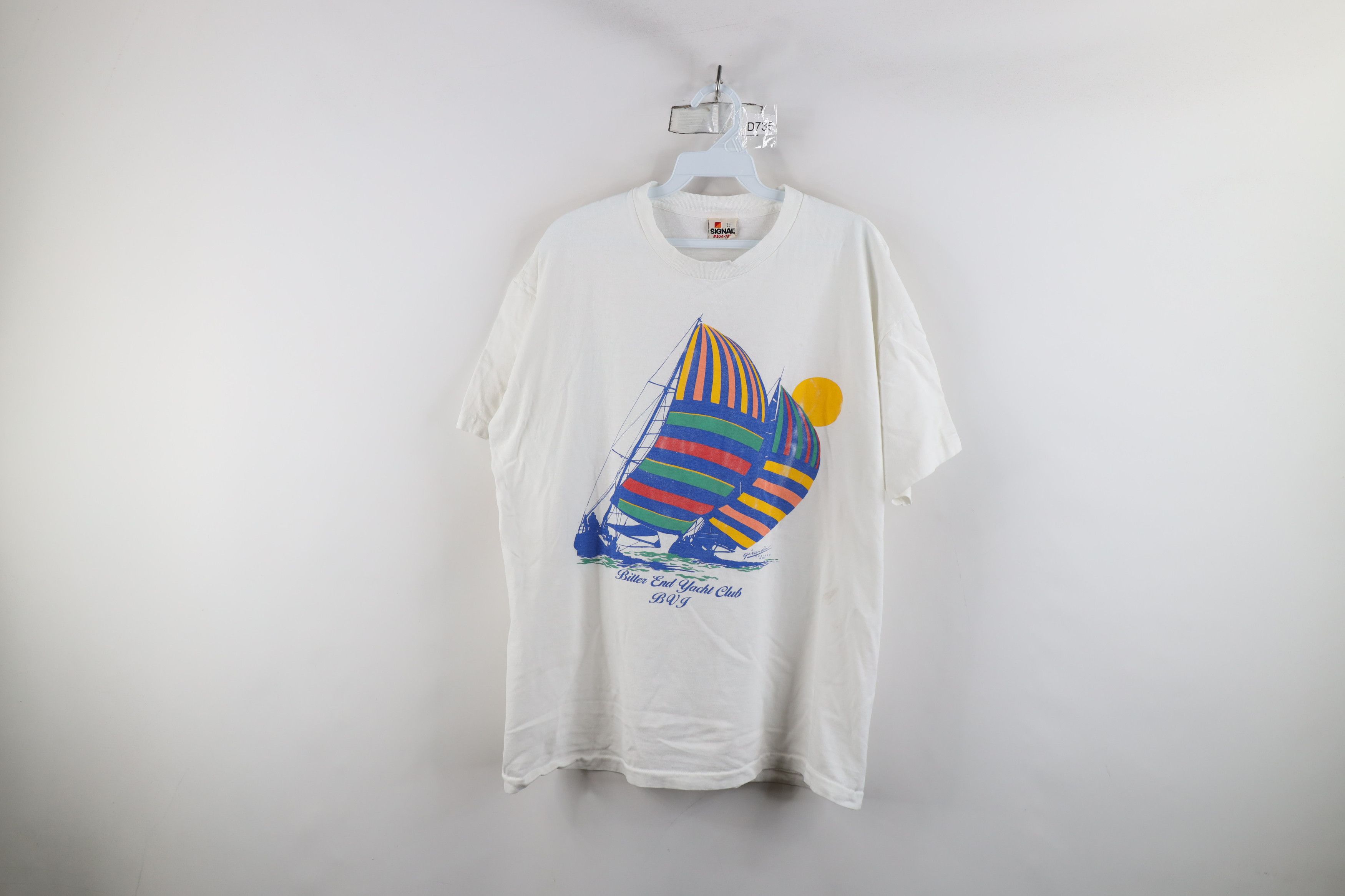 Vintage Vintage 80s Streetwear End Yacht Club Sailing T-Shirt US Size XL / US 12-14 / IT 48-50 - 1 Thumbnail