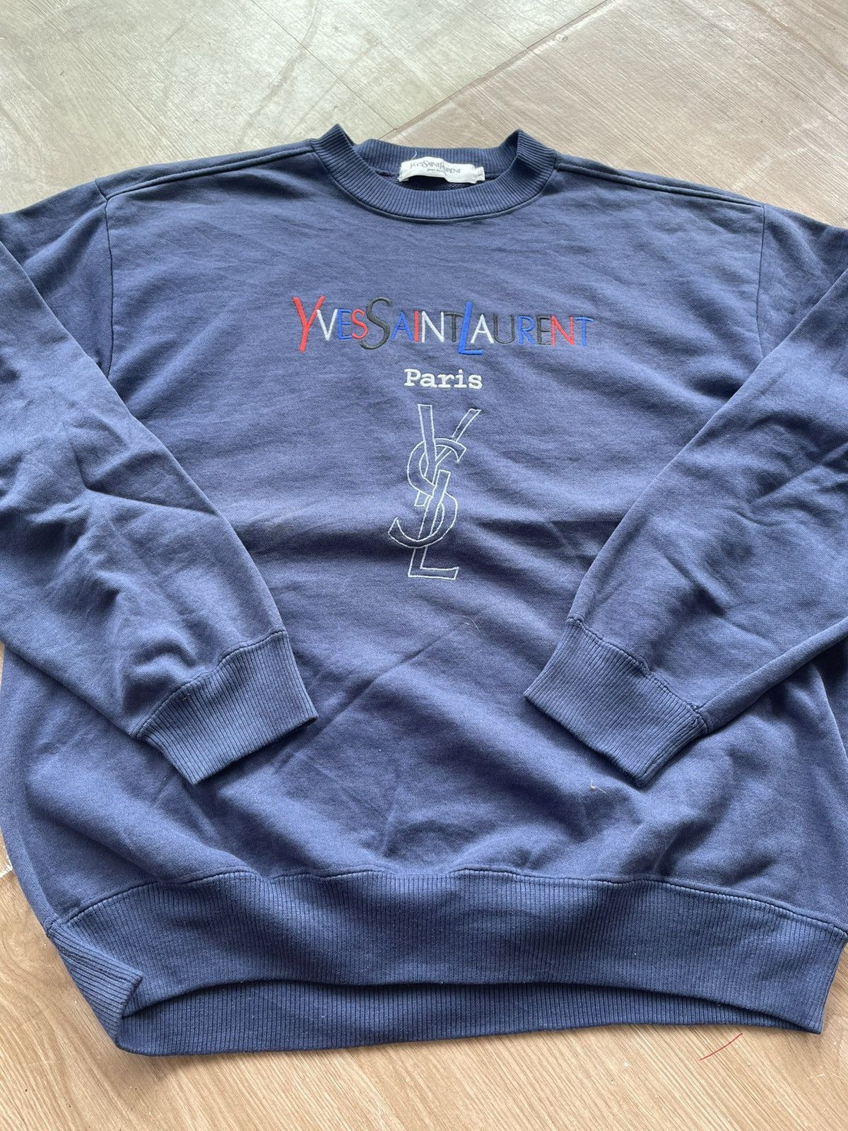 Yves Saint Laurent Yves saint laurent big logo sweatshirt Size US L / EU 52-54 / 3 - 1 Thumbnail